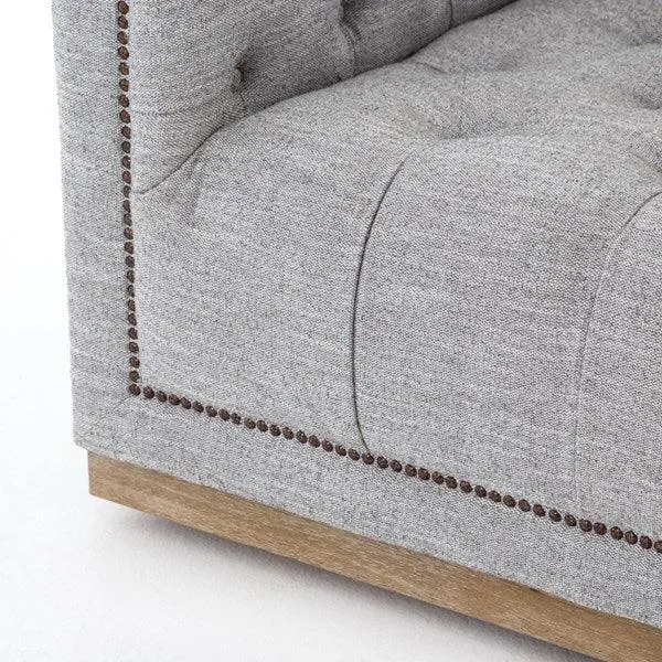 Maxine Distressed Tufted Swivel Chair - 4 Colors
