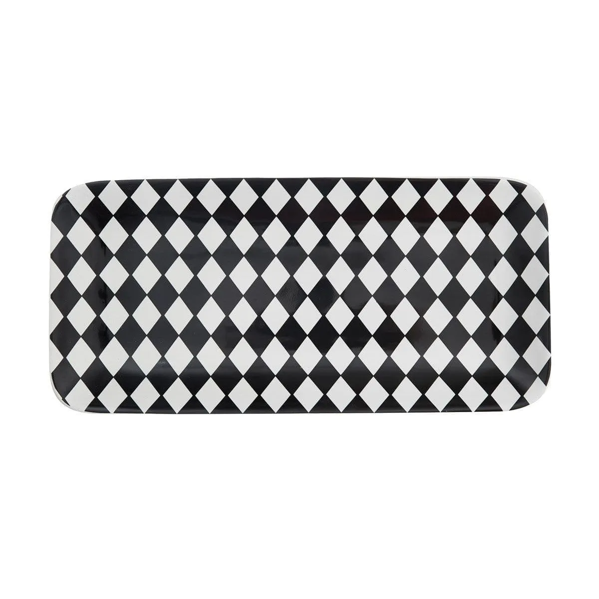 Maxwell Black Check Tableware