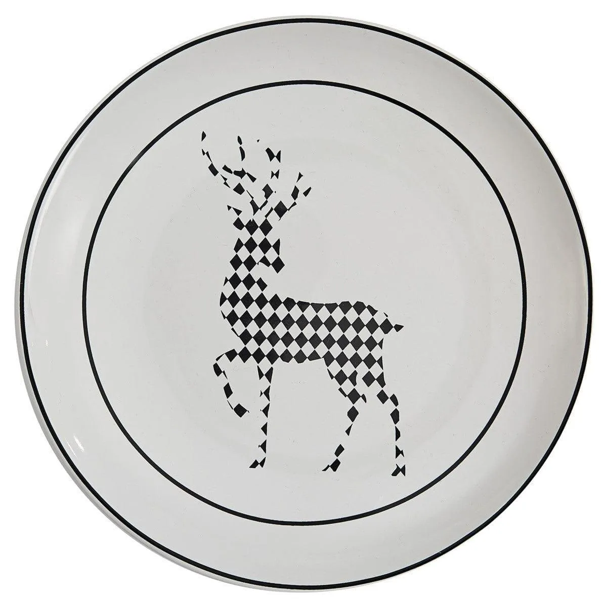 Maxwell Black Check Tableware
