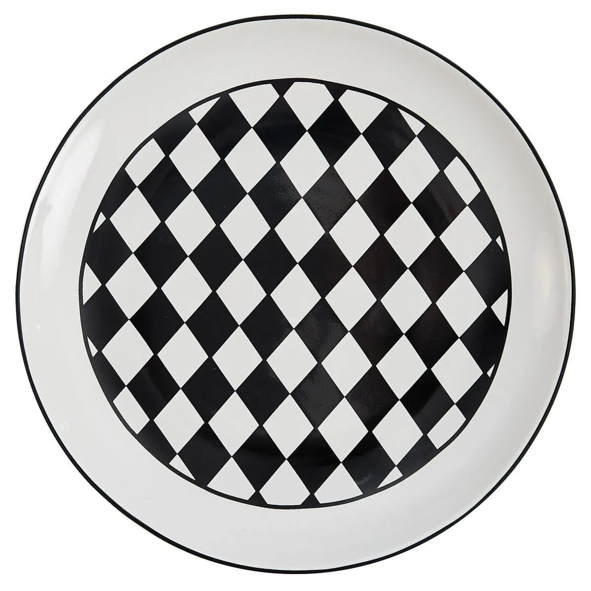 Maxwell Black Check Tableware