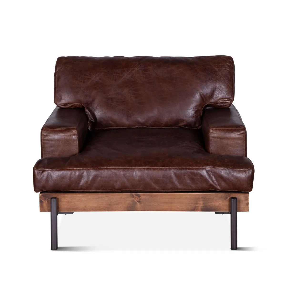 Maxwell Leather Accent Chair