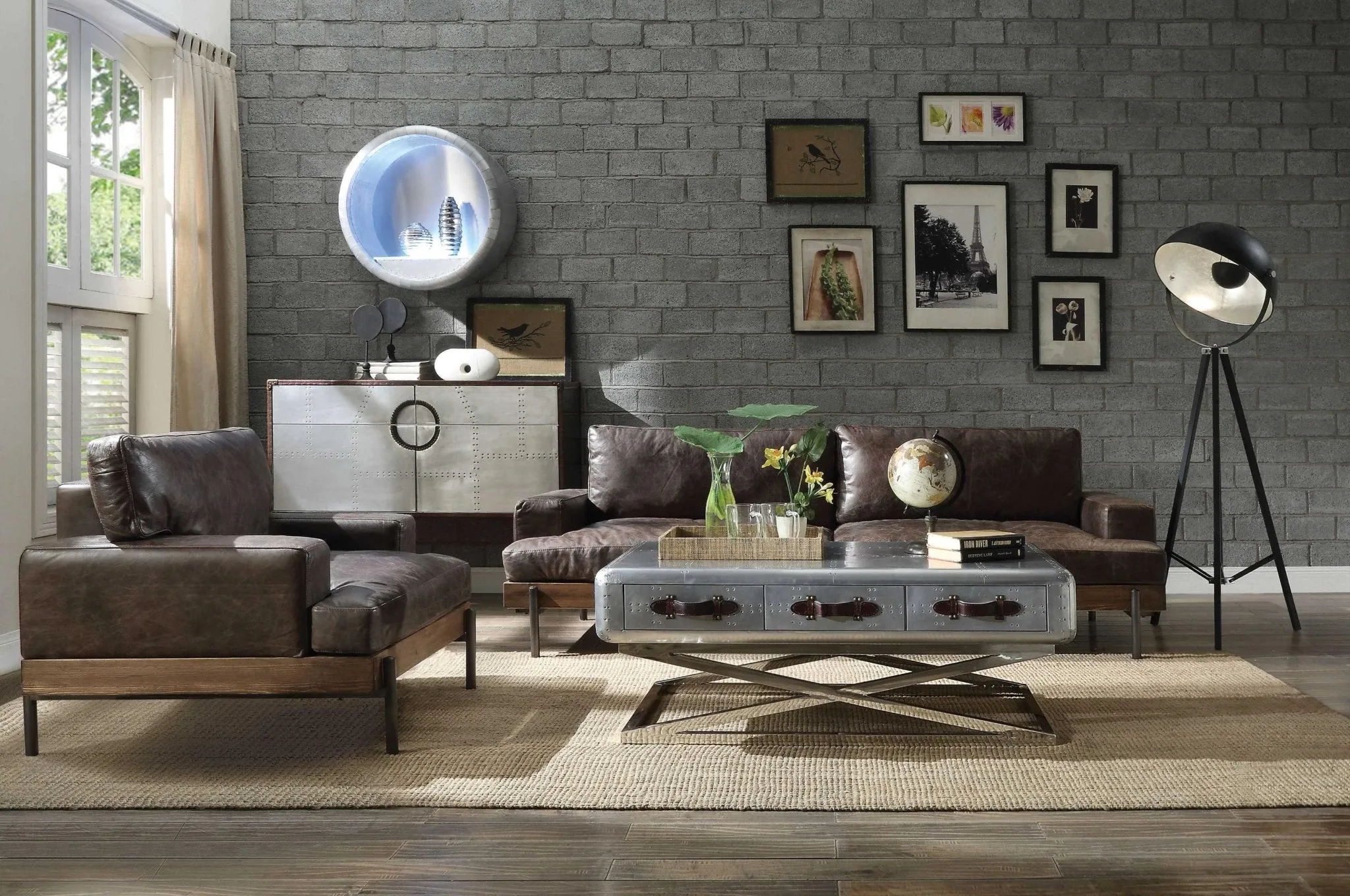 Maxwell Leather Accent Chair