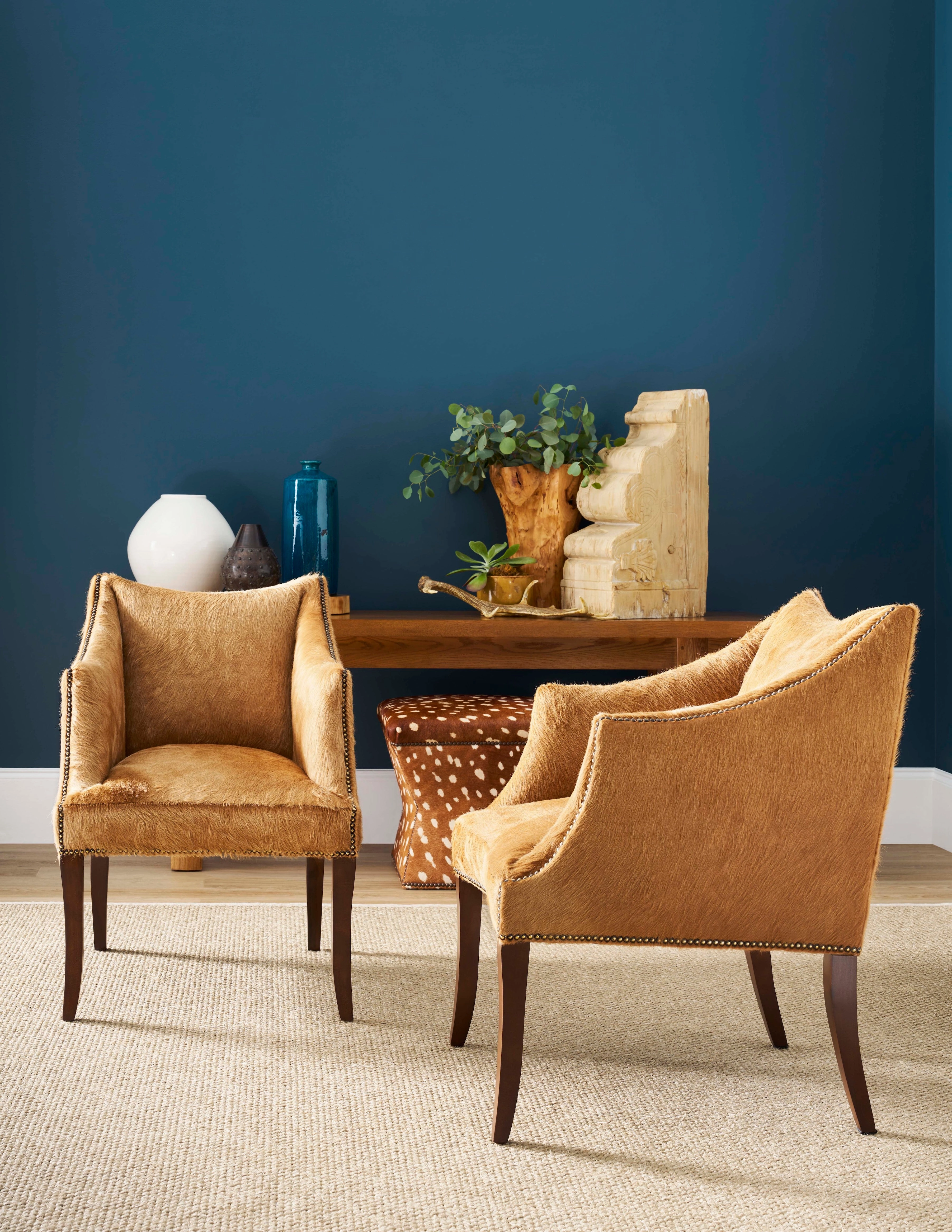 McCoy Champagne Cowhide Chair