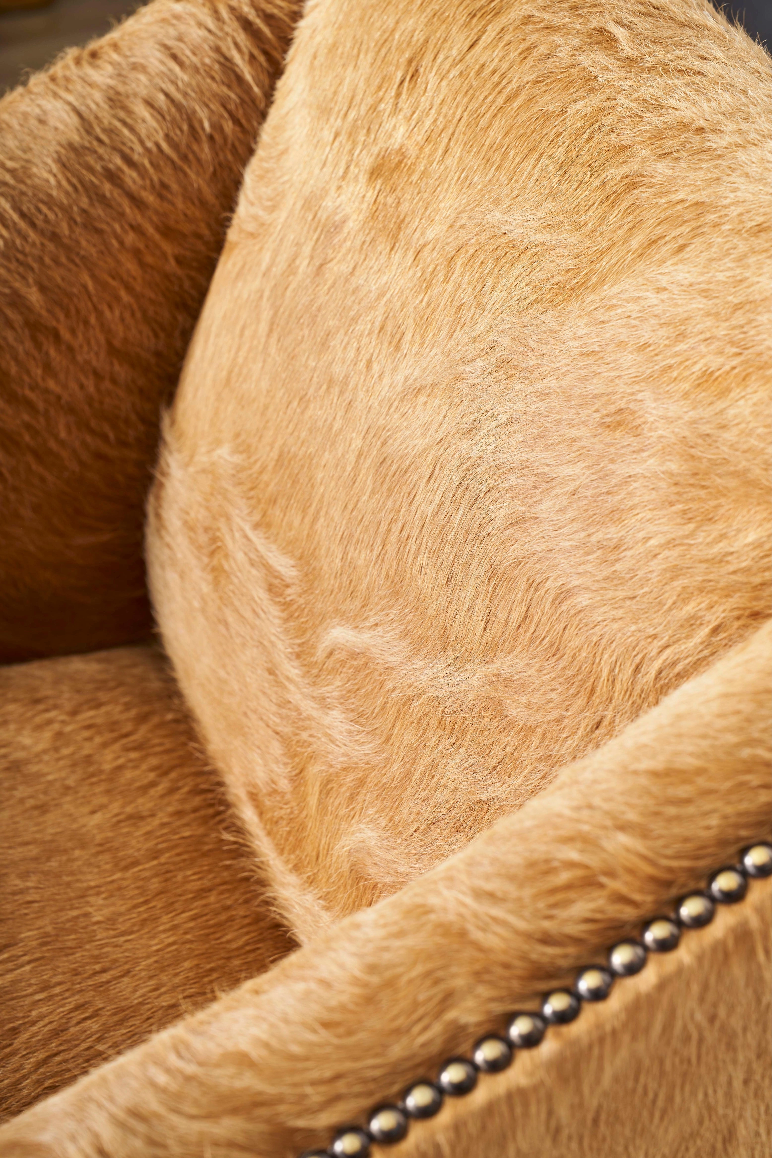 McCoy Champagne Cowhide Chair