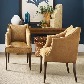 McCoy Champagne Cowhide Chair glassware set, wine glass