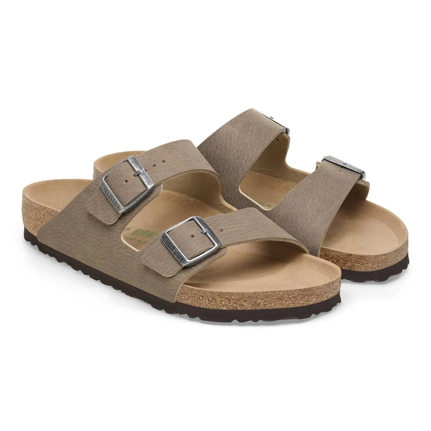 Men's Arizona Vegan Sandals In Gray Taupe