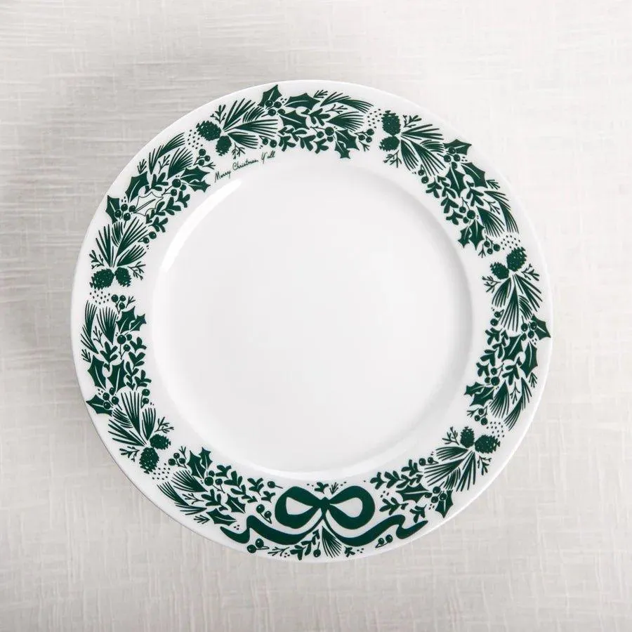 Merry Christmas Plate Set