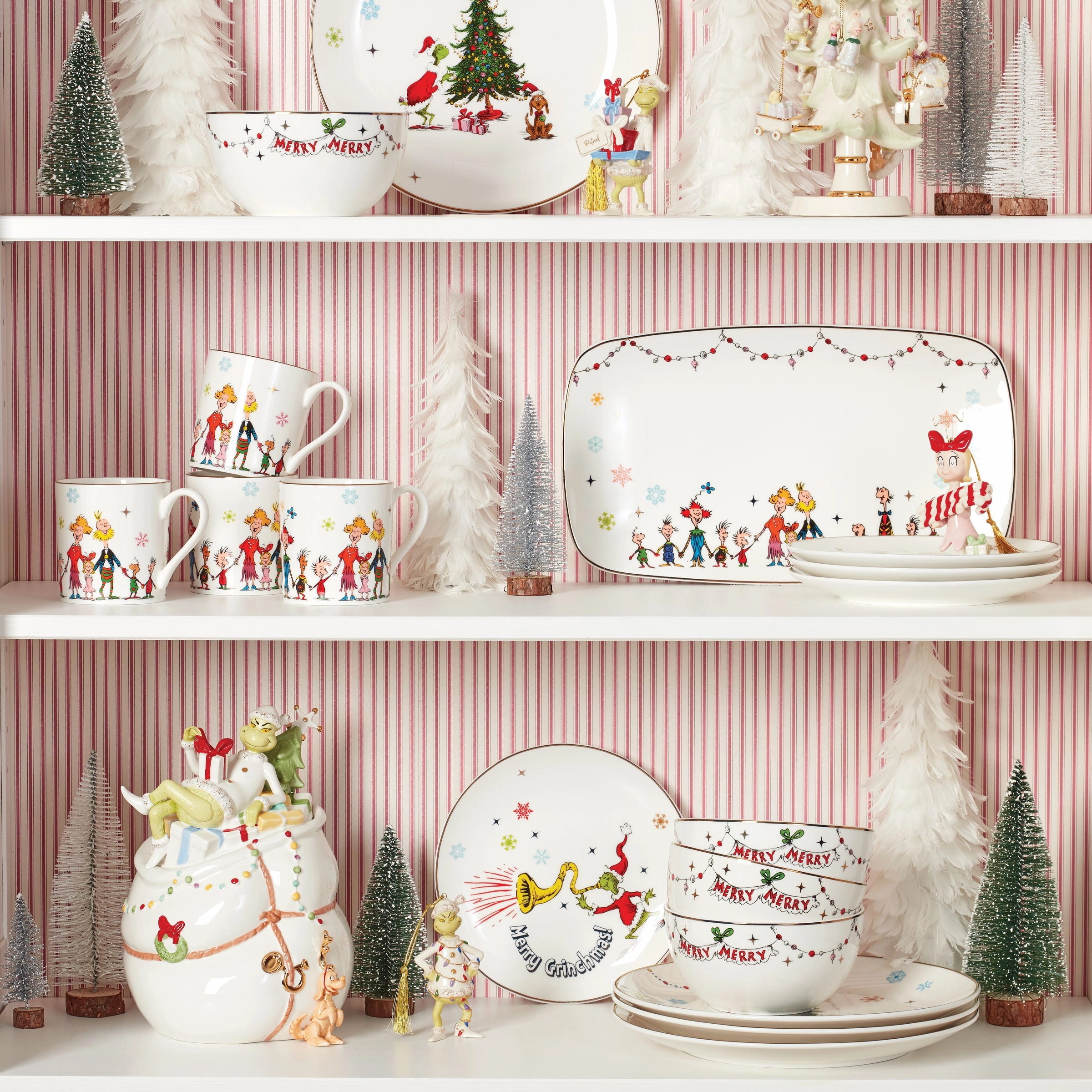 Merry Grinchmas Mugs - Set of 4