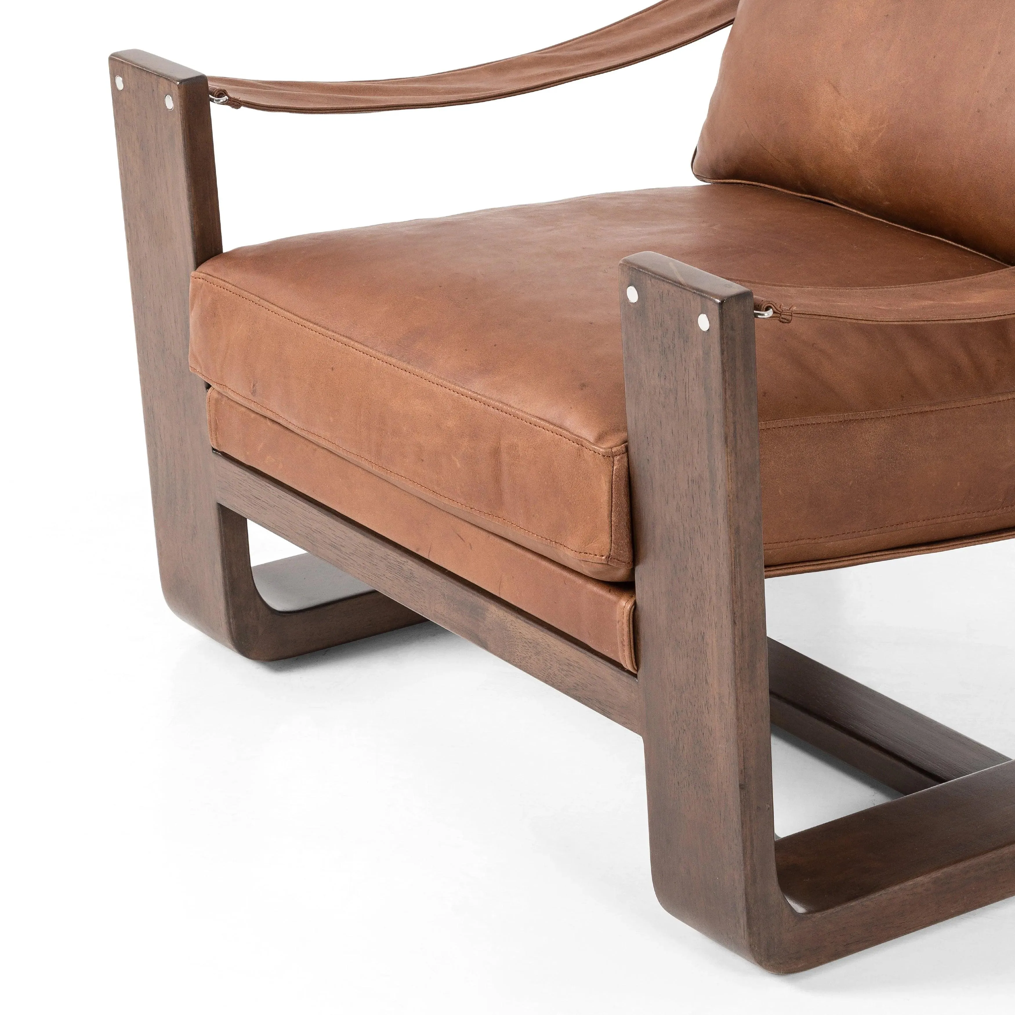 Mesa Leather Accent Chair w/ Swivel