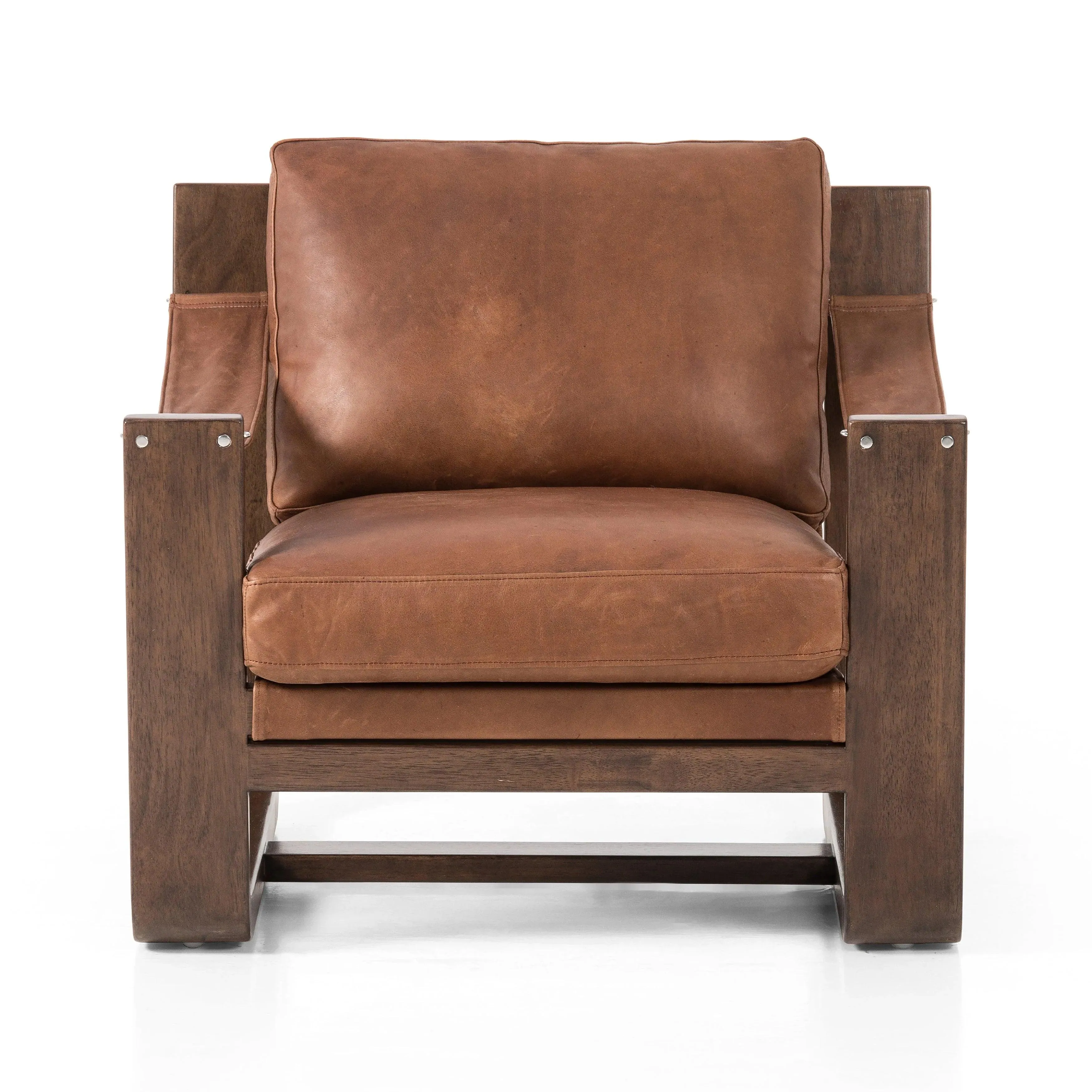 Mesa Leather Accent Chair w/ Swivel