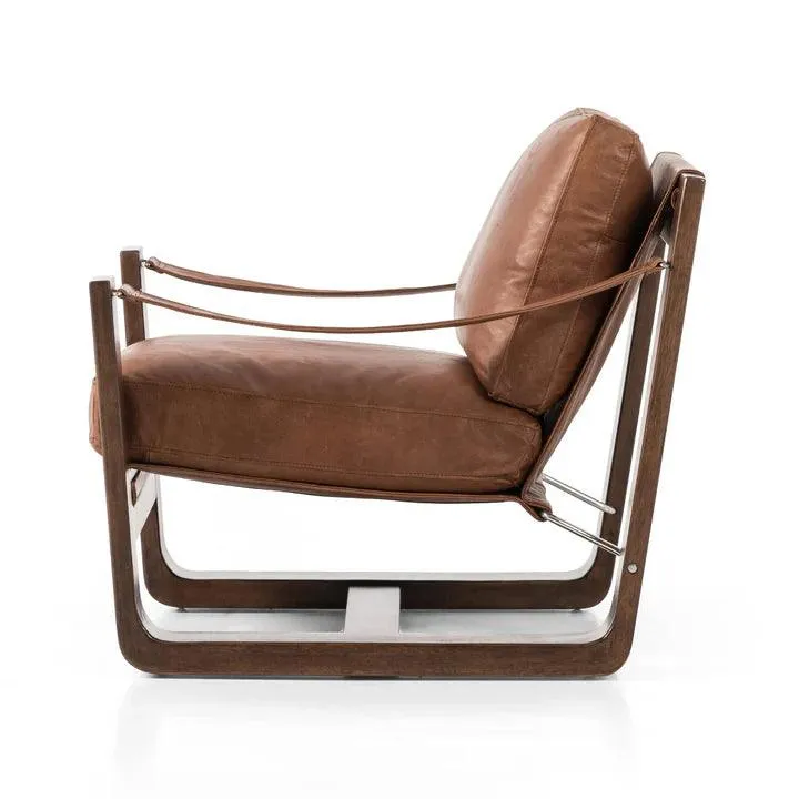 Mesa Leather Accent Chair w/ Swivel
