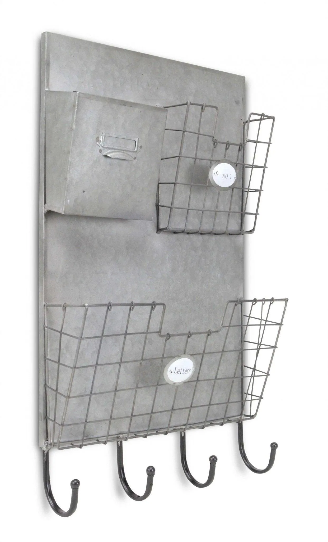 Metal & Mesh Wall Organizer