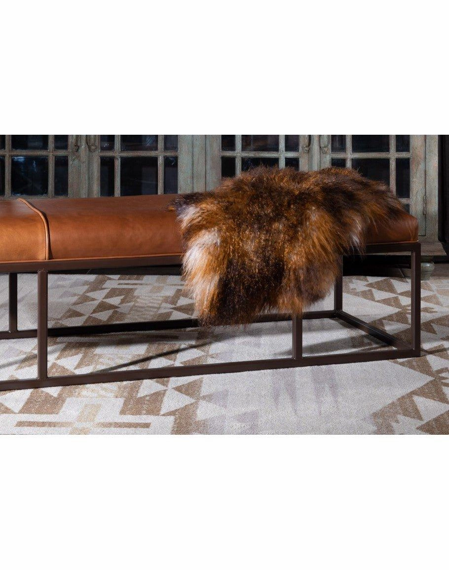 Mexia Leather Long Bench