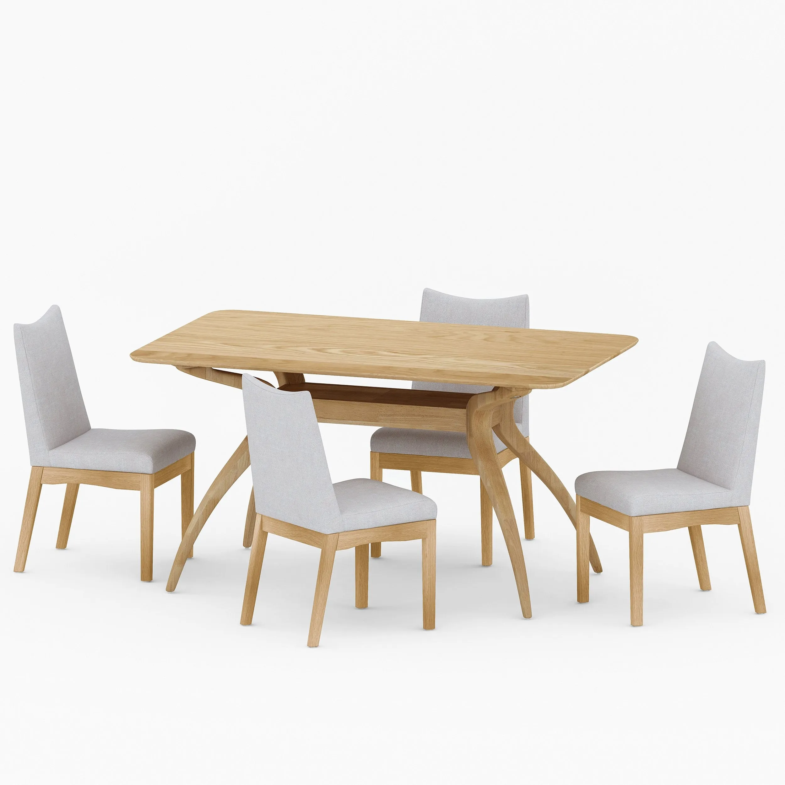Mid-Century 5 Piece Dining Set - NH994213 dining table set, round dining table