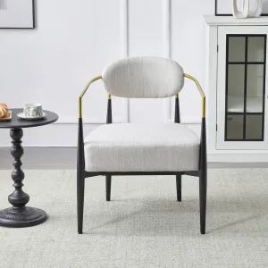 Mid-Century Fabric Dining Chair with Tapered Legs & Pocket Spring Seat dining table set, 6-piece dining set