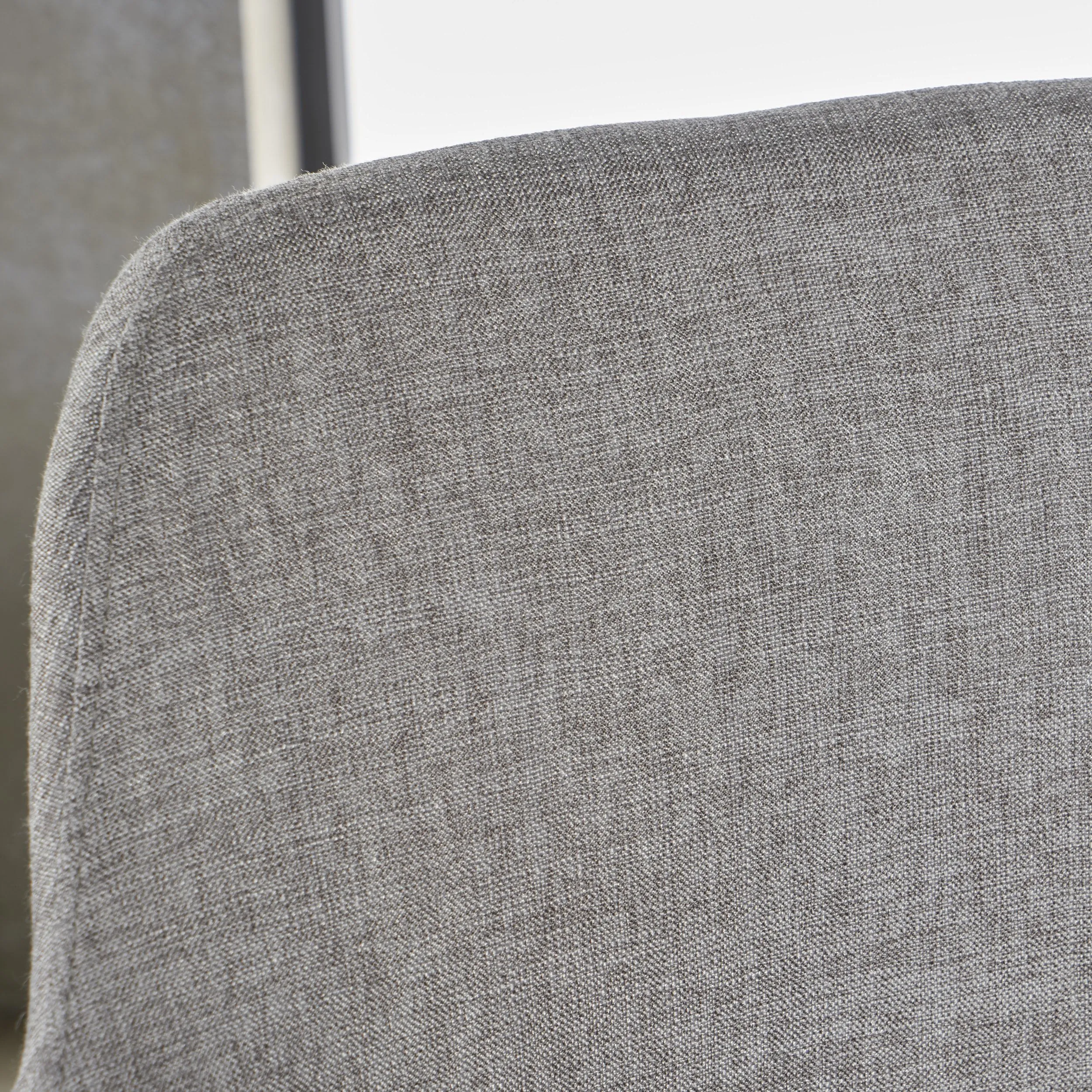 Mid Century Fabric Dining Chair with Wood Finished Metal Legs (Set of 2) - NH337103