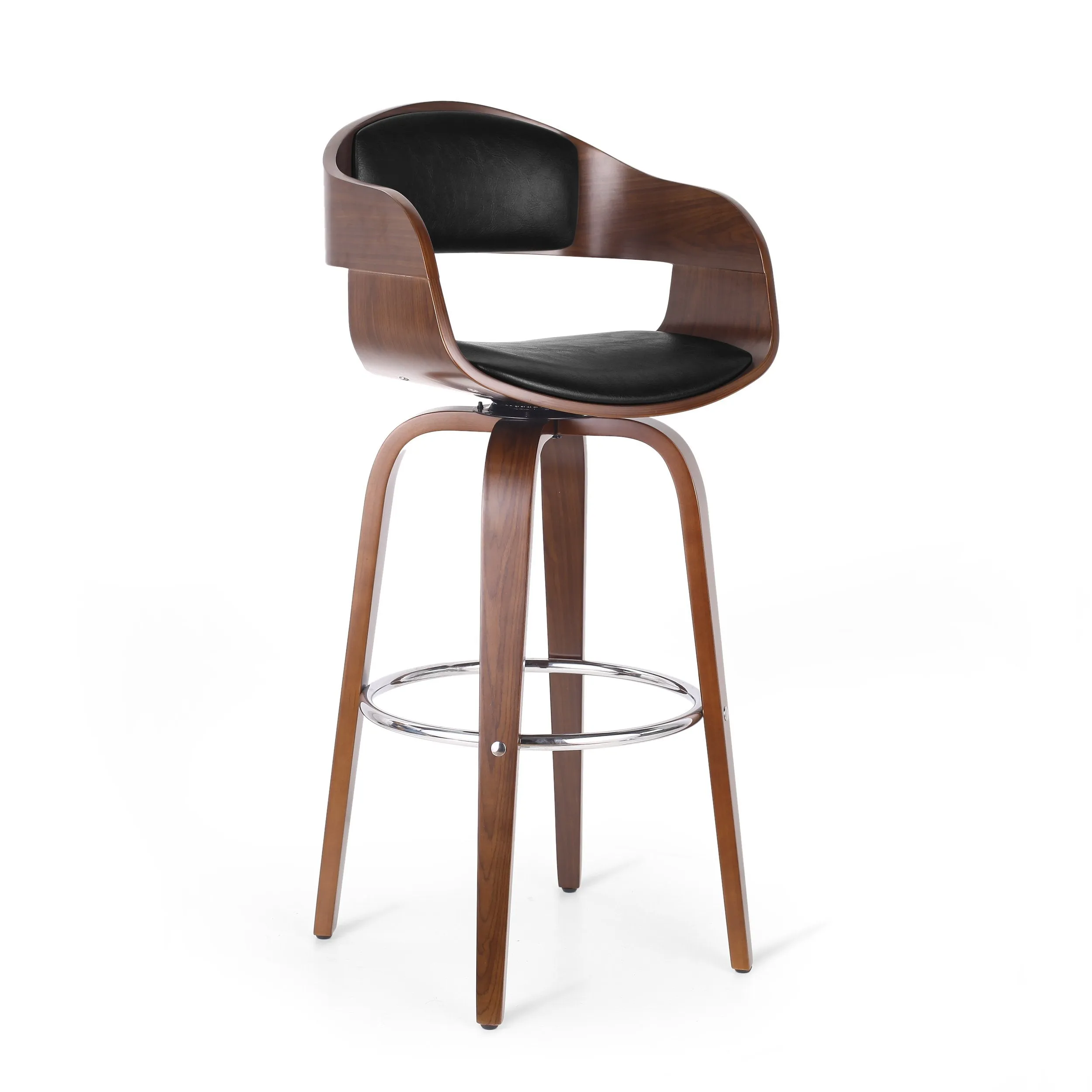 Mid-Century Modern Upholstered Swivel Barstool - NH071413 bar stool, counter stool