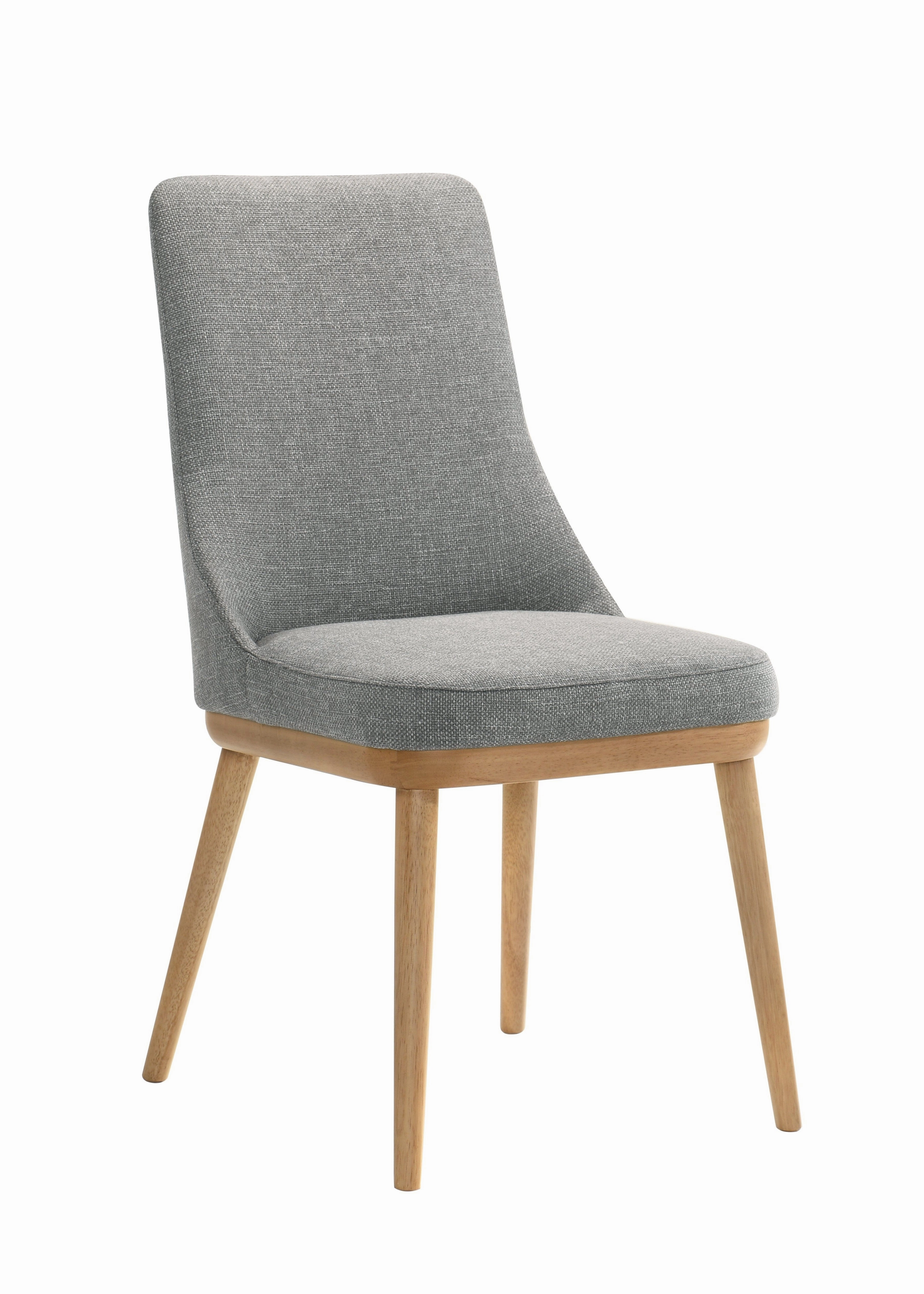 Mikael 5-Piece Round Dining Set - Grey, Light Oak