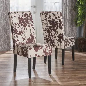 Milk Cow New Velvet Dining Chair (Set of 2) - NH838103 dining table set, 6-piece dining set