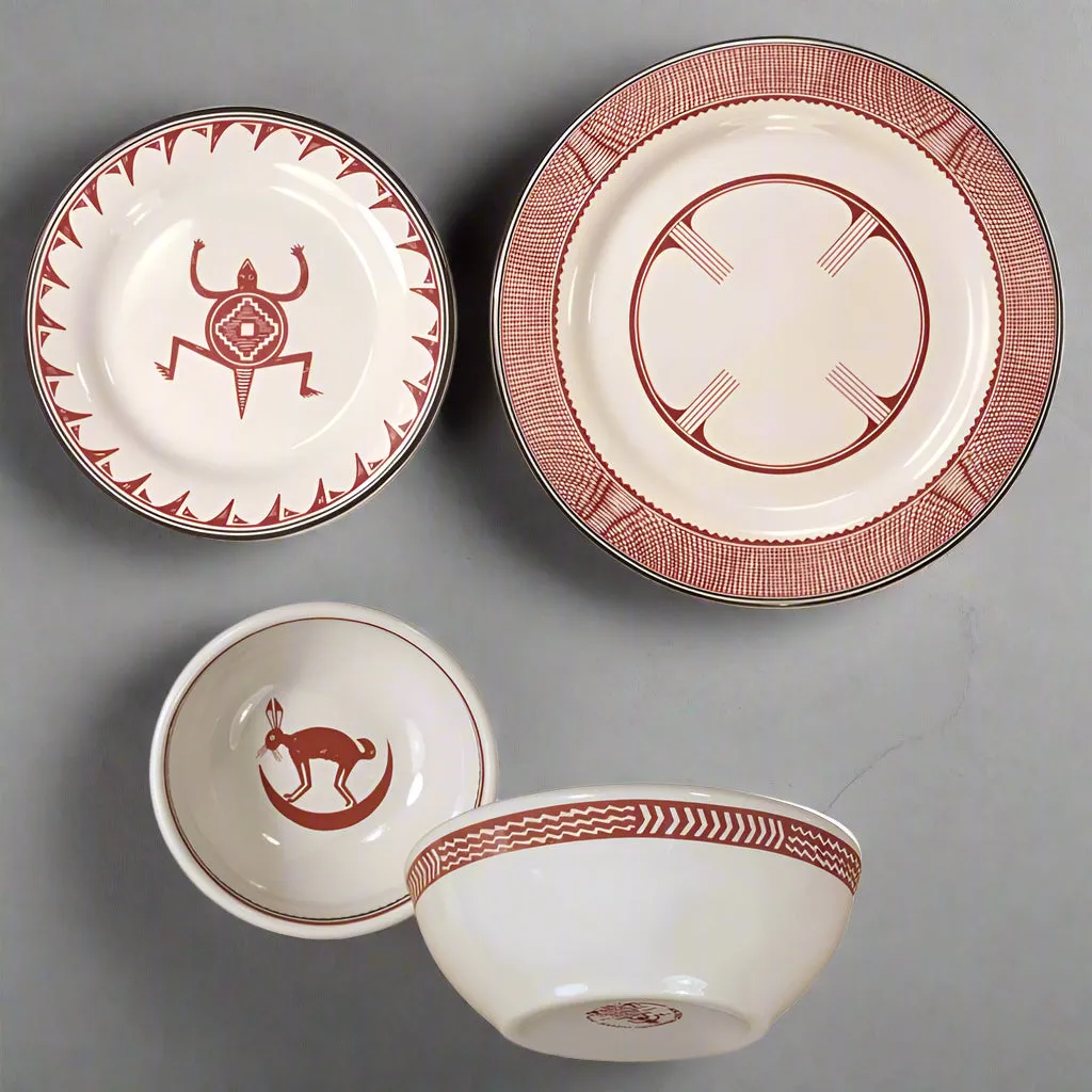 Mimbreo Dinnerware - White & Maroon toilet seat cover, slow close seat