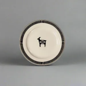 Mimbreo Salad Plate - Black and White toilet seat cover, slow close seat