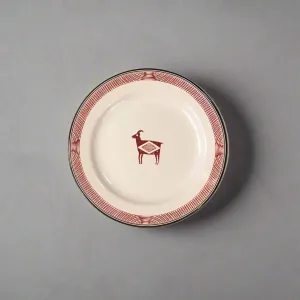 Mimbreo Salad Plate - Maroon White toilet seat cover, slow close seat