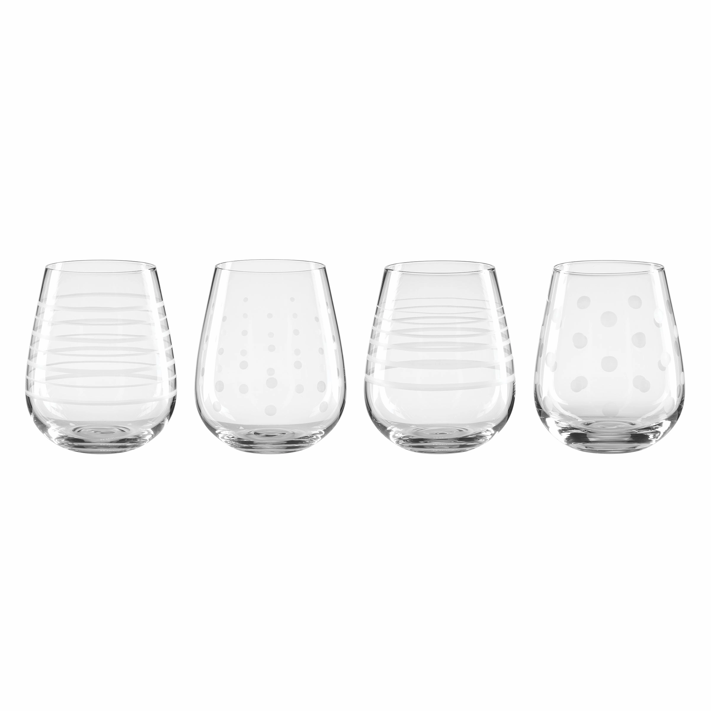Mingle Stemless Wine Glasses - Set Of 4