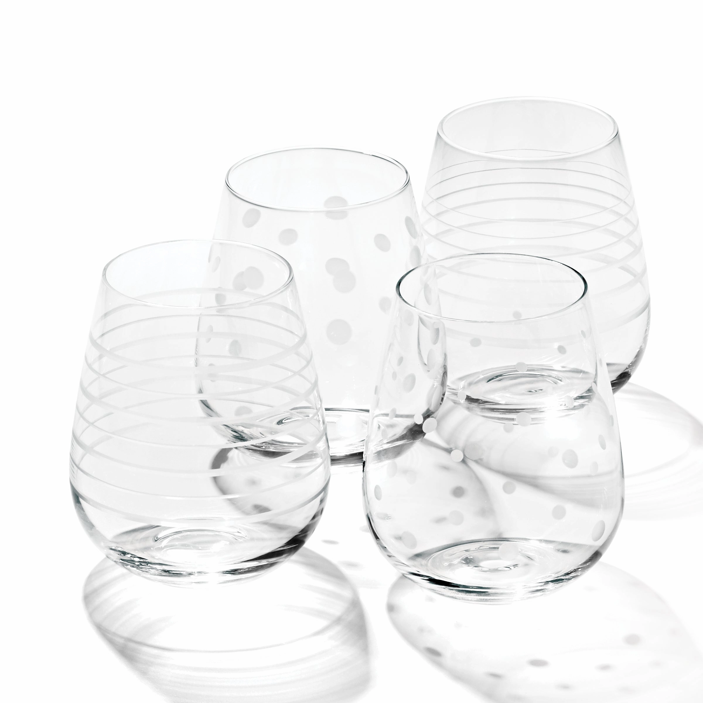 Mingle Stemless Wine Glasses - Set Of 4