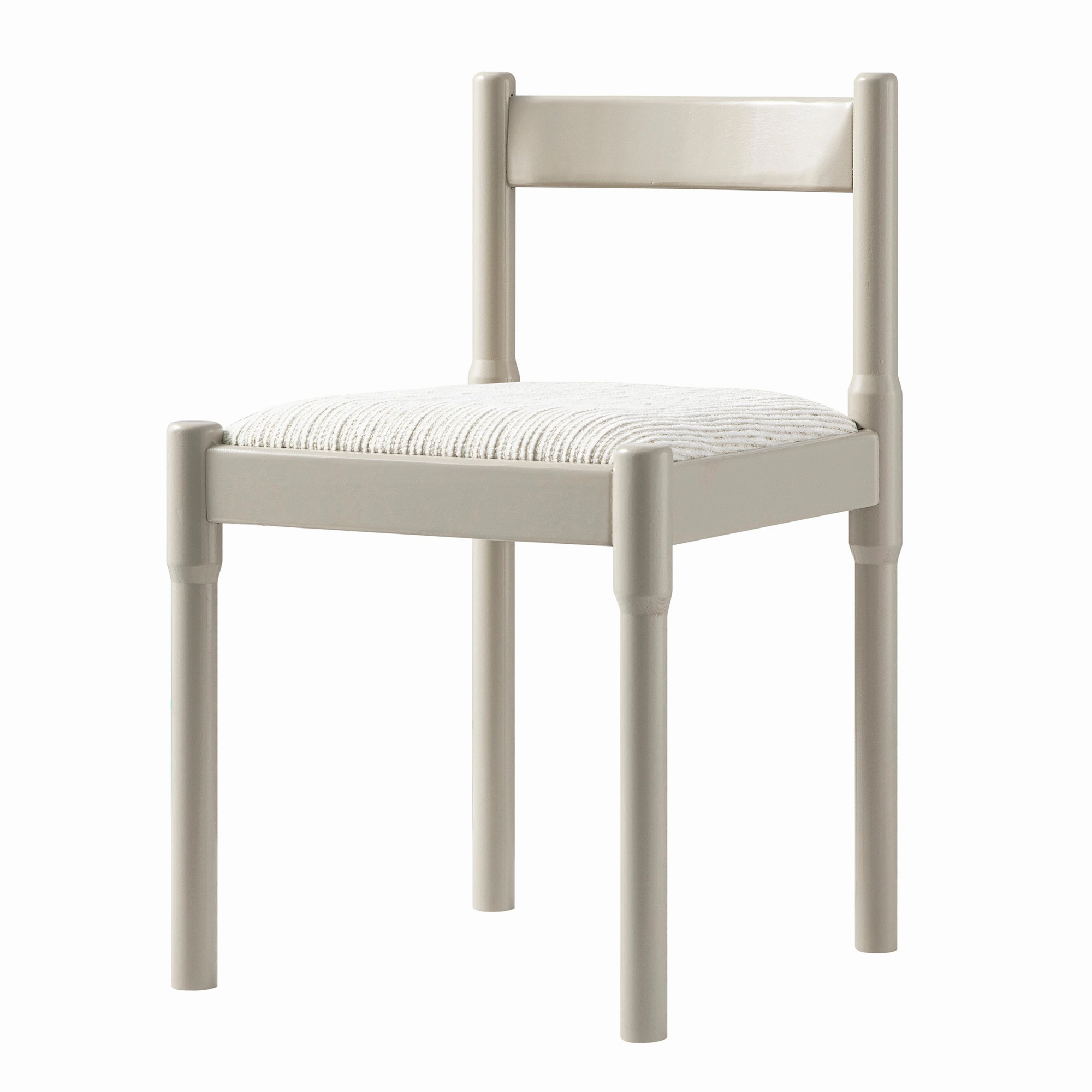 Minley 2-in-1 Dining Chair, Light Taupe High Gloss