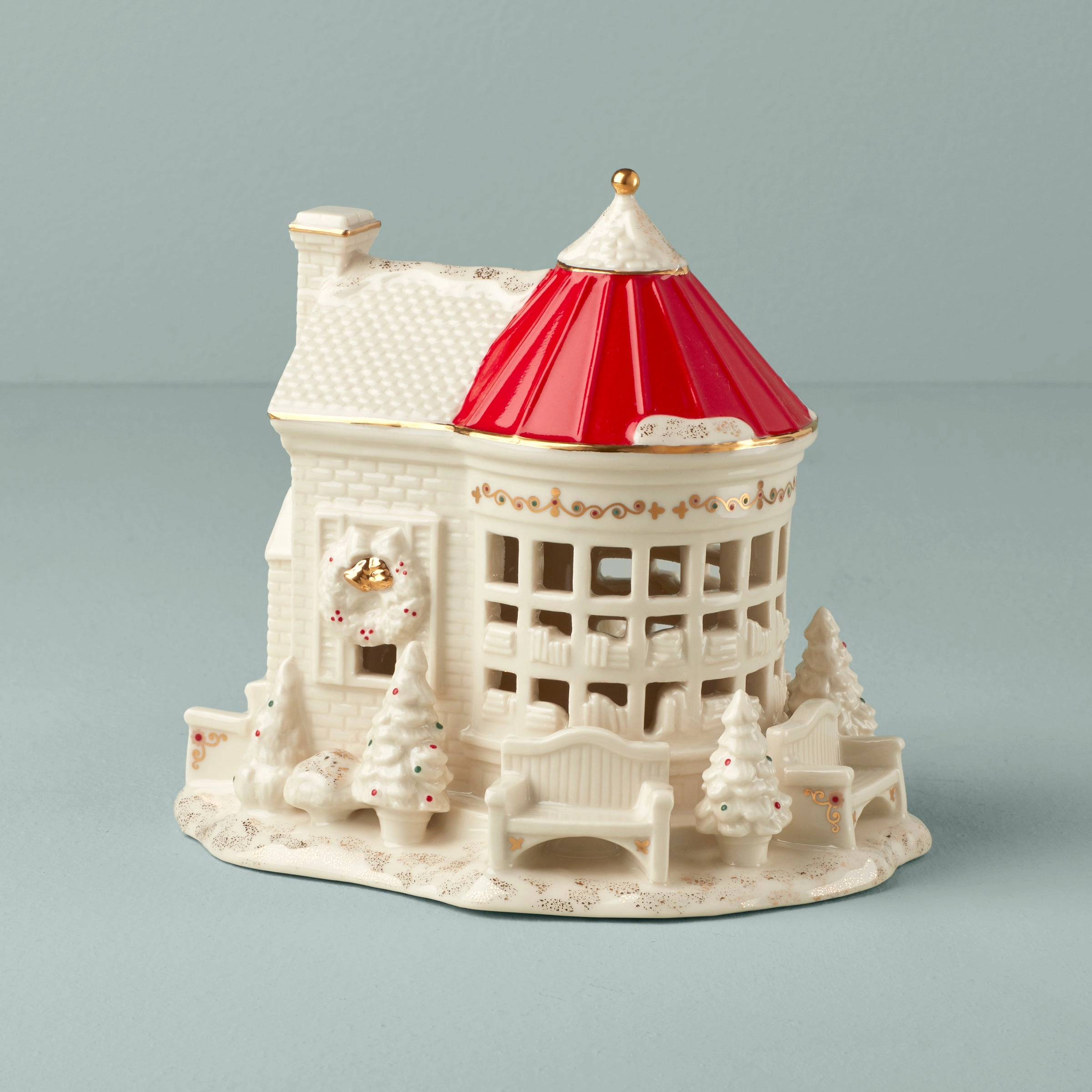 Mistletoe Park Book Store Figurine