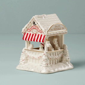 Mistletoe Park Ice Skate Rental Booth Figurine