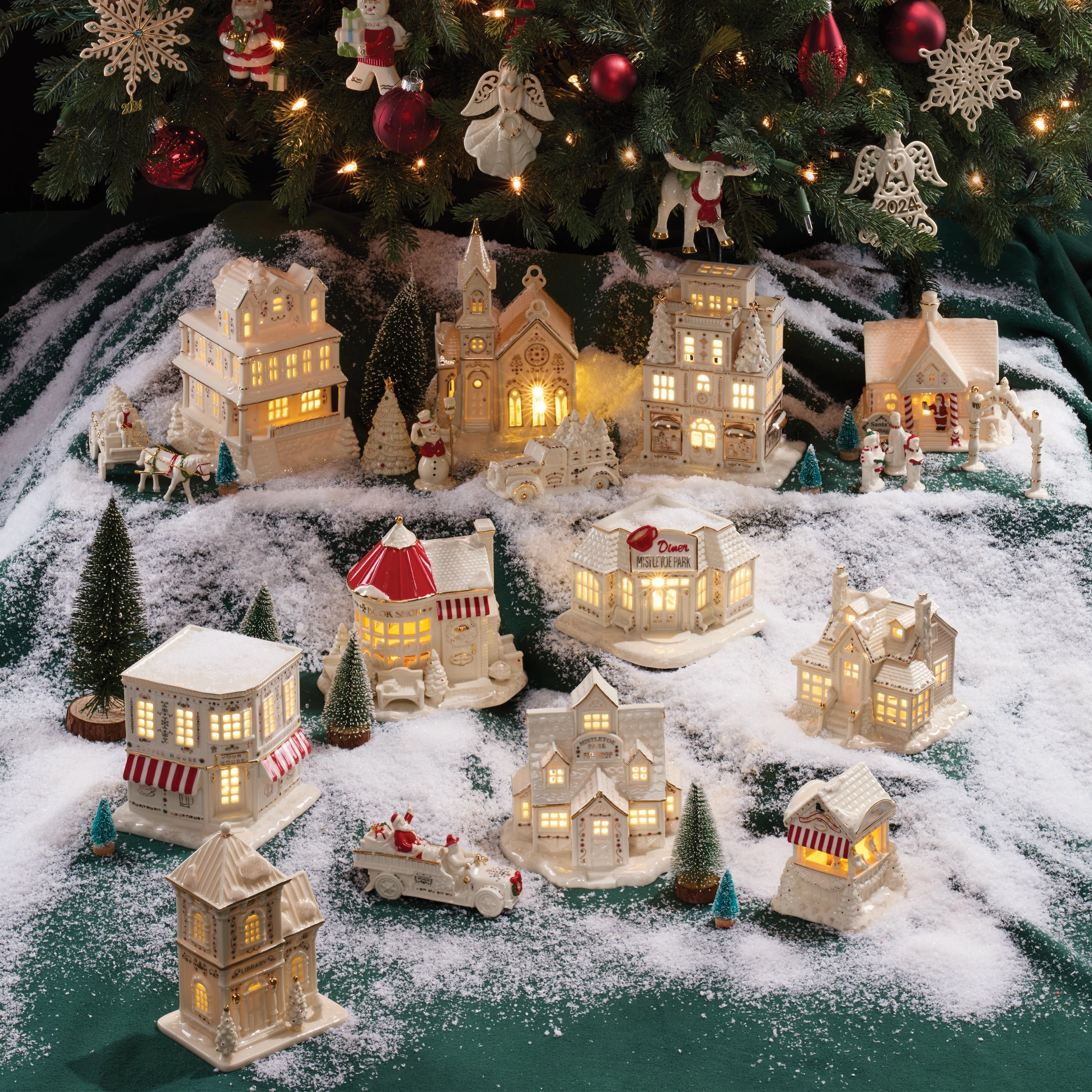 Mistletoe Park Ice Skate Rental Booth Figurine