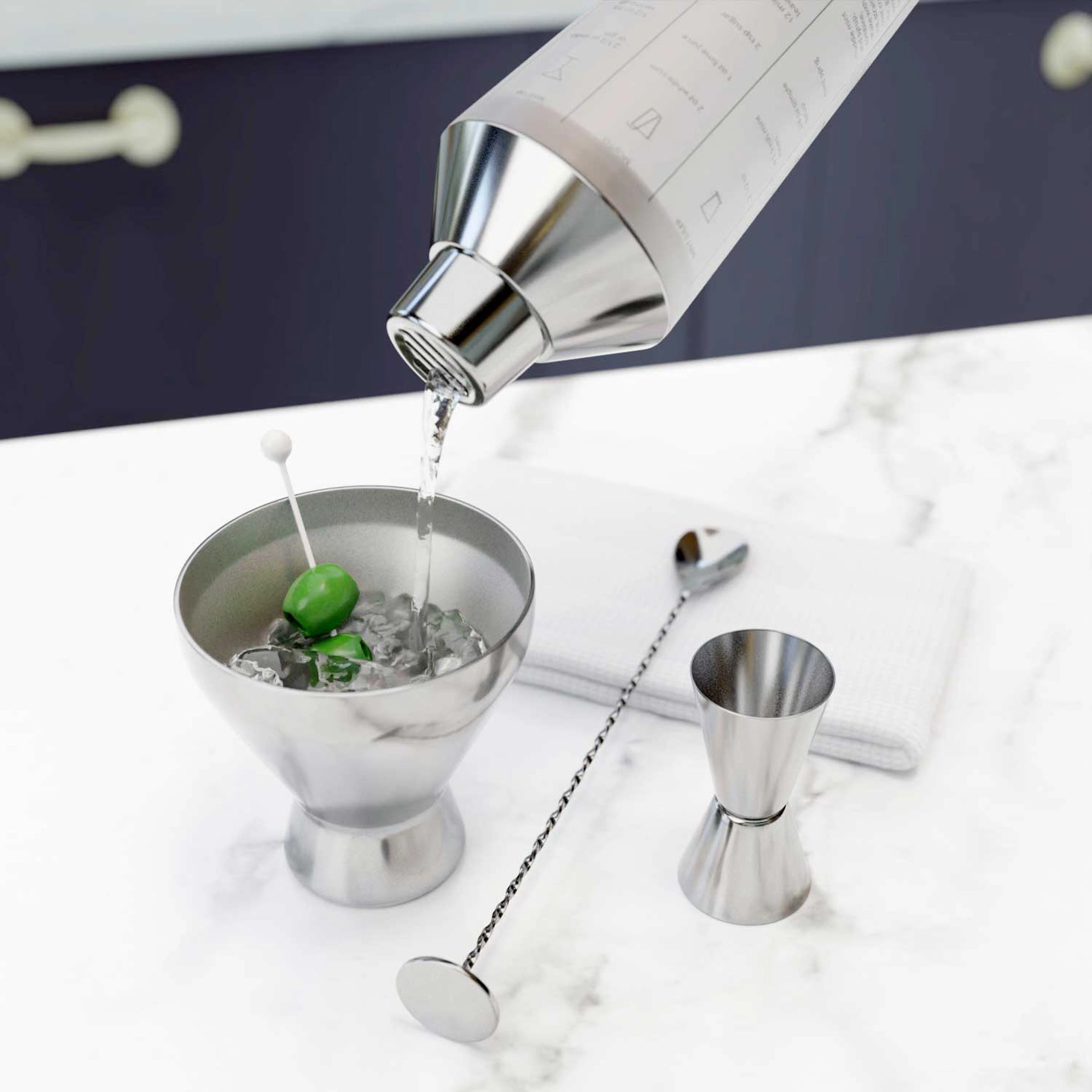Mixology Shaker Tool Set 5 pc