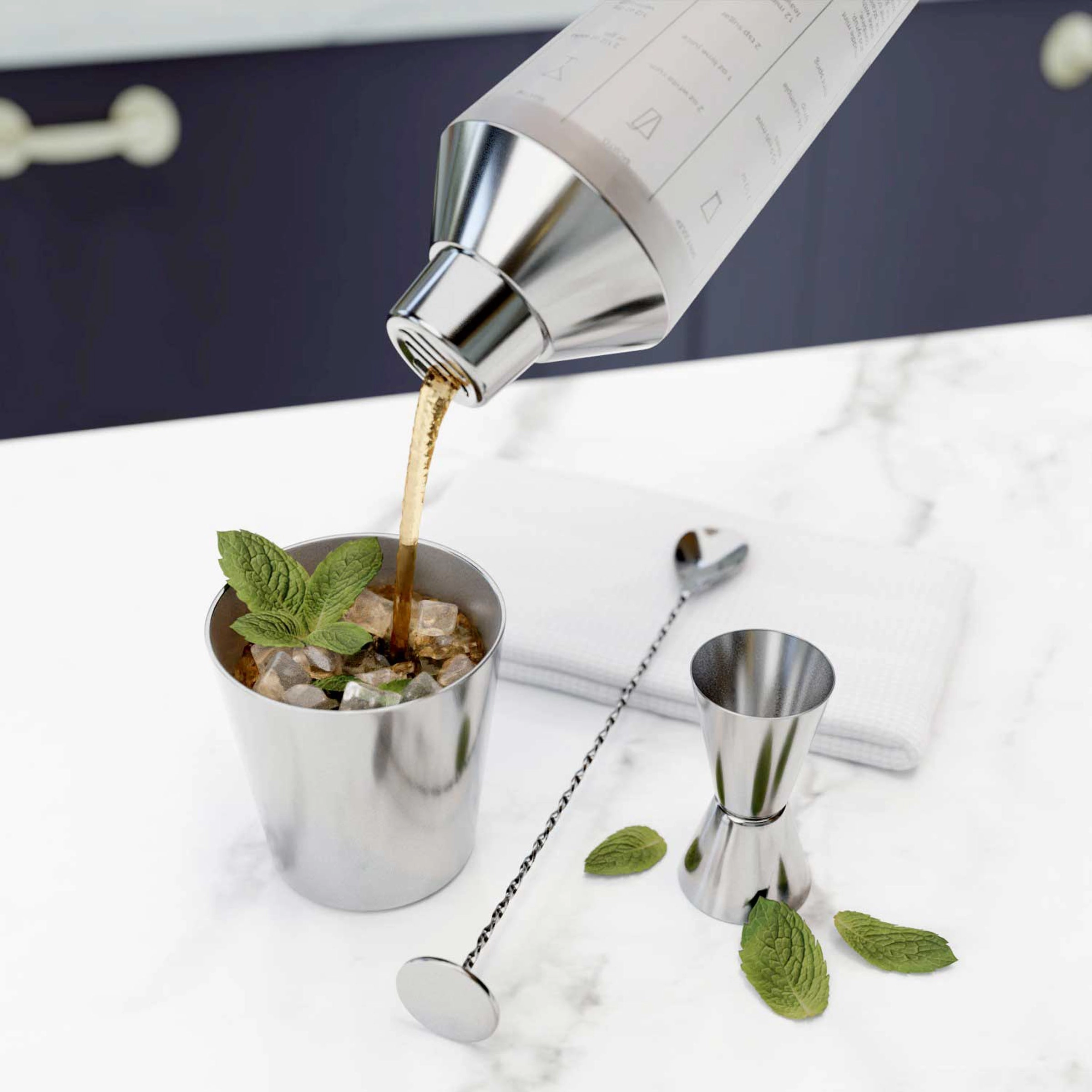 Mixology Shaker Tool Set 5 pc