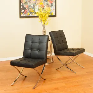 Modern Design Black Leather Dining Chairs (set of 2) - NH140632 dining table set, 6-piece dining set