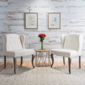 Modern Fabric Wingback Chair (Set of 2) - NH359992 dining table set, 6-piece dining set