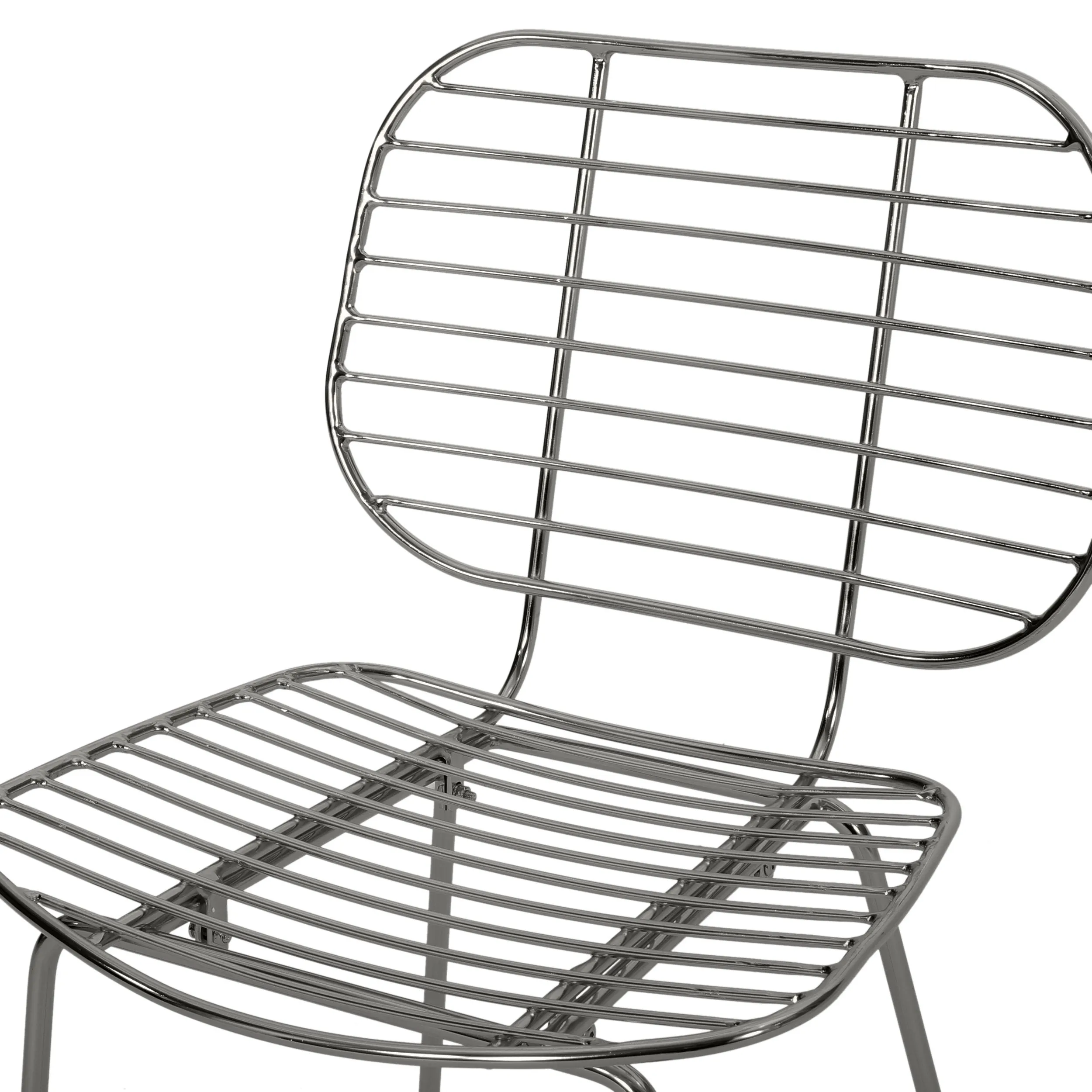 Modern Glam Iron Dining Chair - NH803113