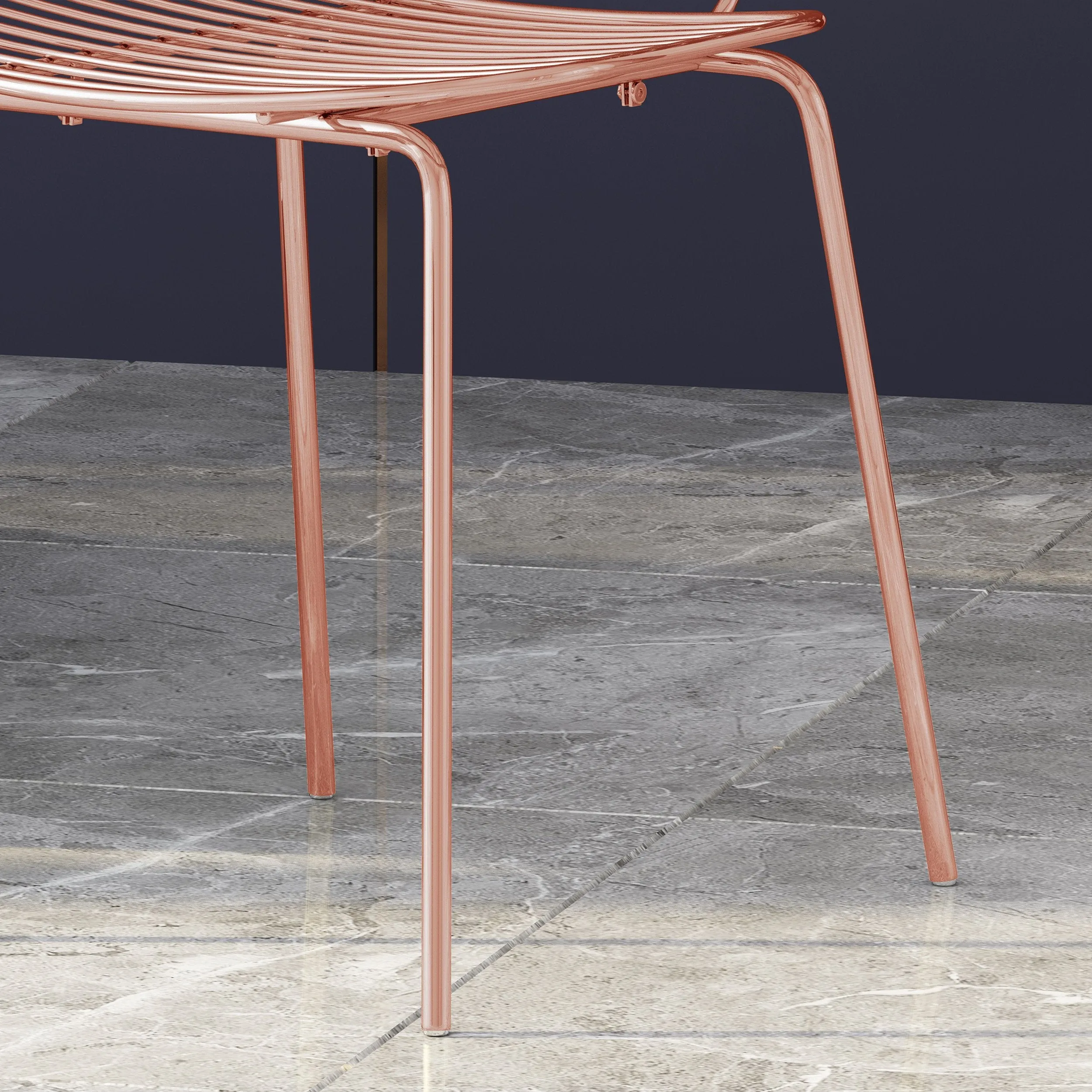 Modern Glam Iron Dining Chair - NH803113
