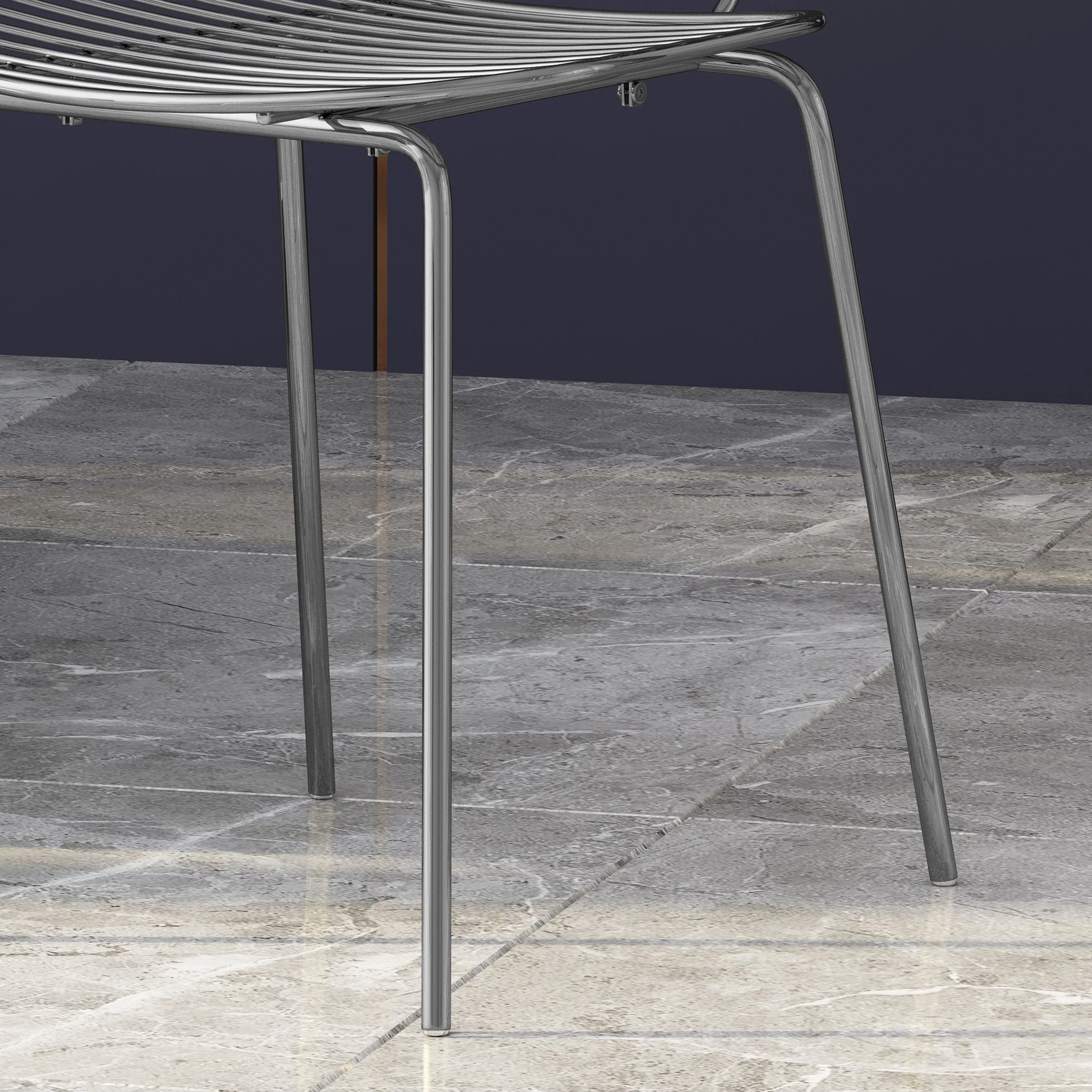 Modern Glam Iron Dining Chair - NH803113
