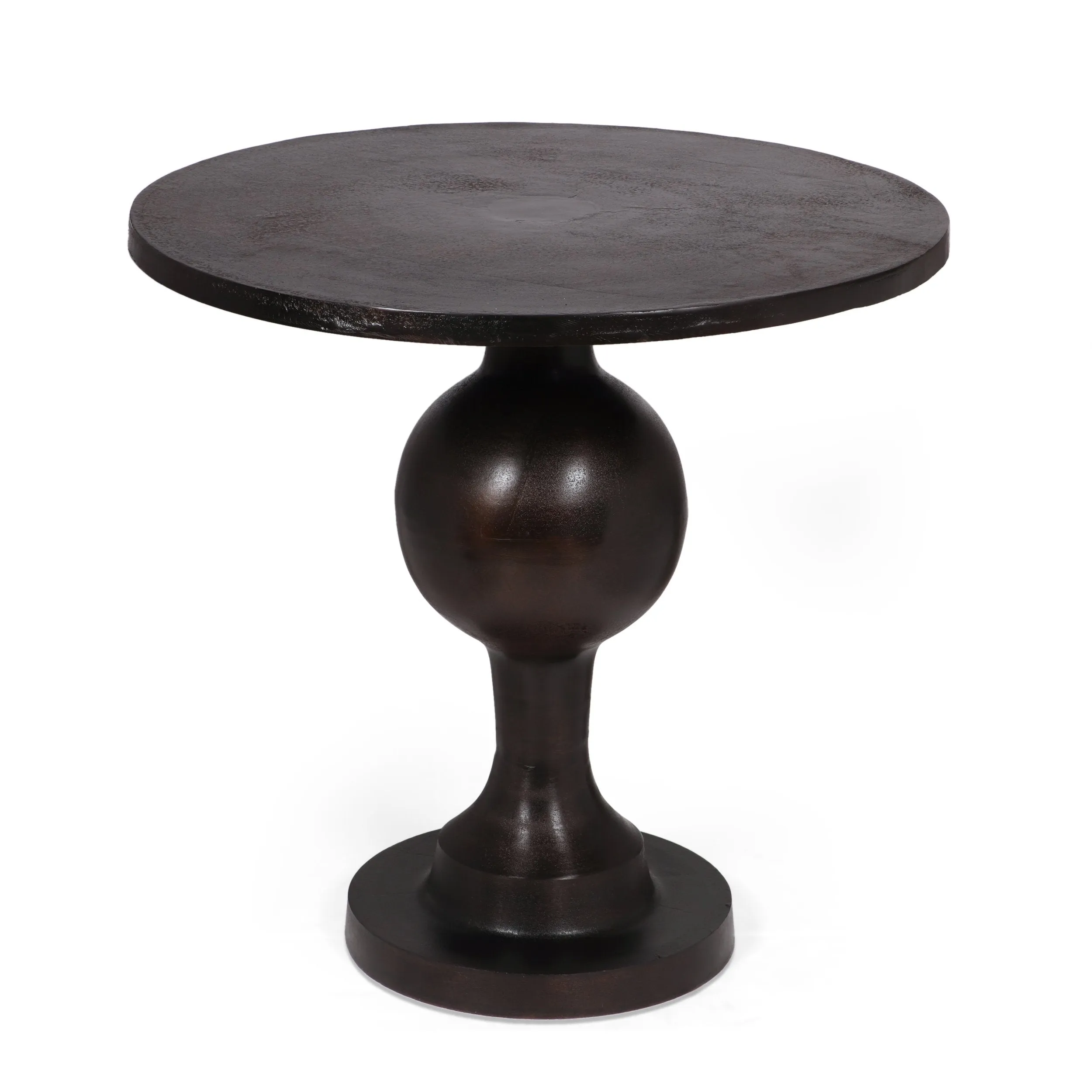 Modern Handcrafted Aluminum Round Dining Table, Raw Bronze - NH112513 kitchen island table, dining furniture