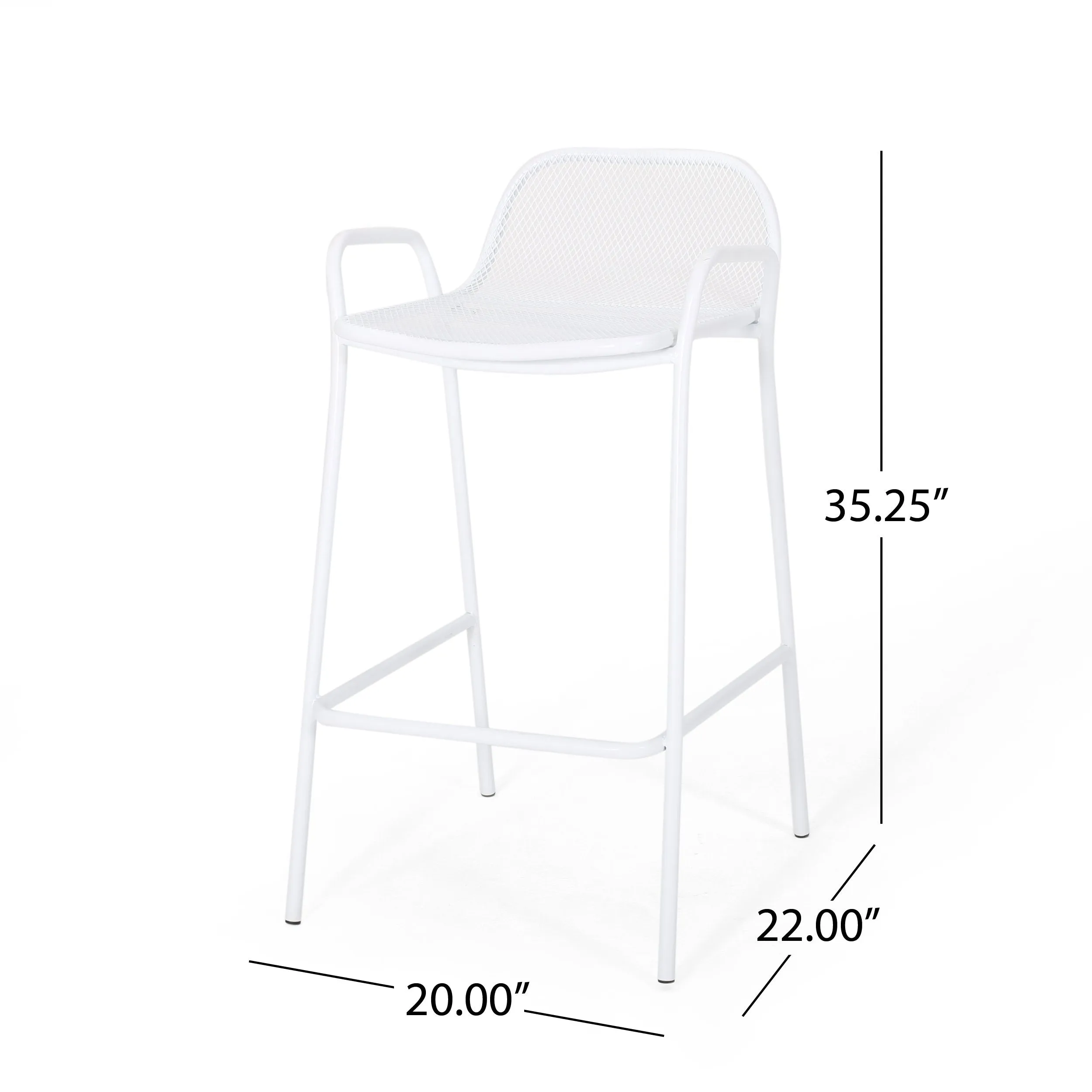 Modern Iron Barstool (Set of 2) - NH418013