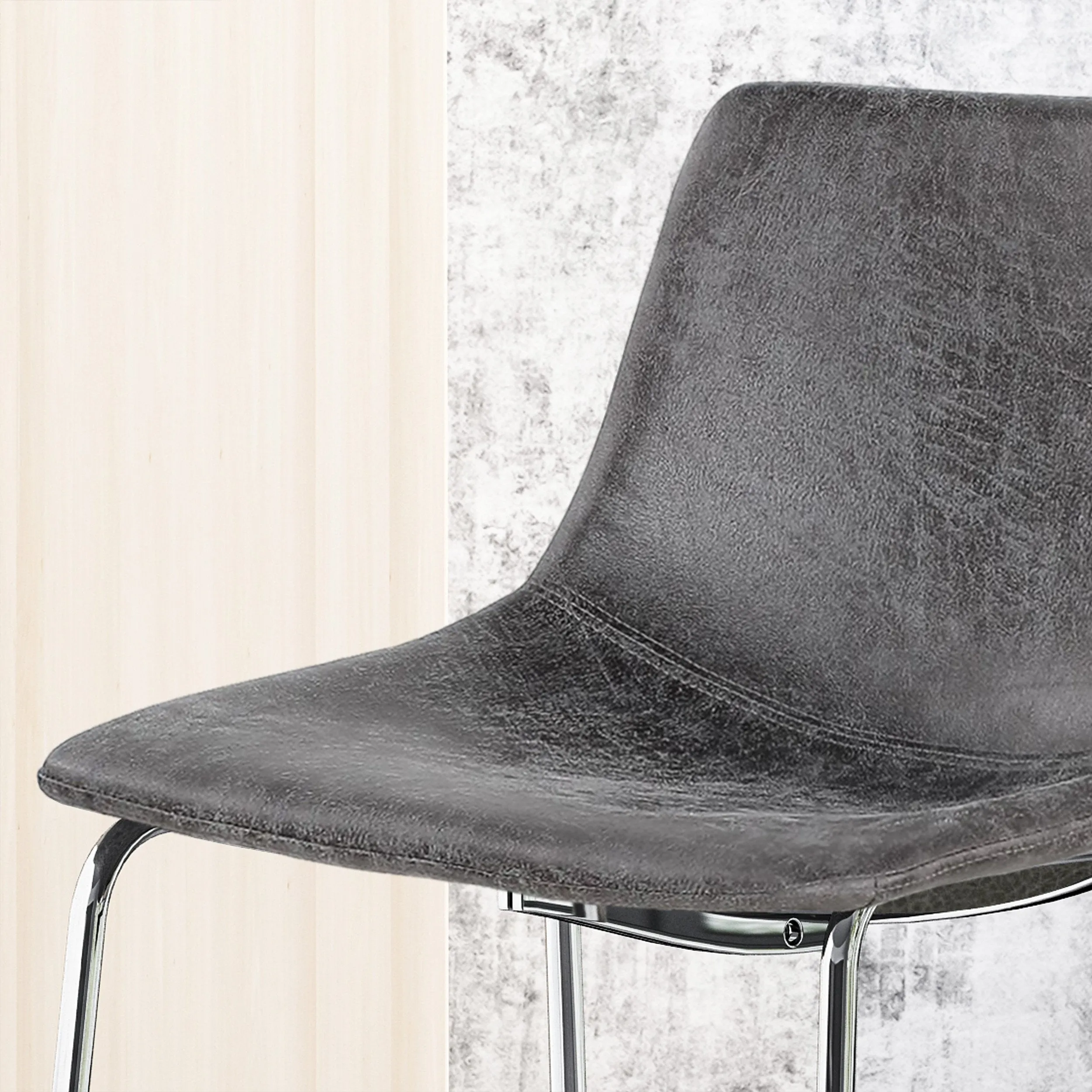 Modern Microfiber Bar Stool - NH481113