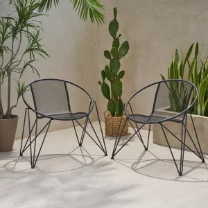 Modern Outdoor Iron Club Chair (Set of 2) - NH243013 chandelier, pendant light