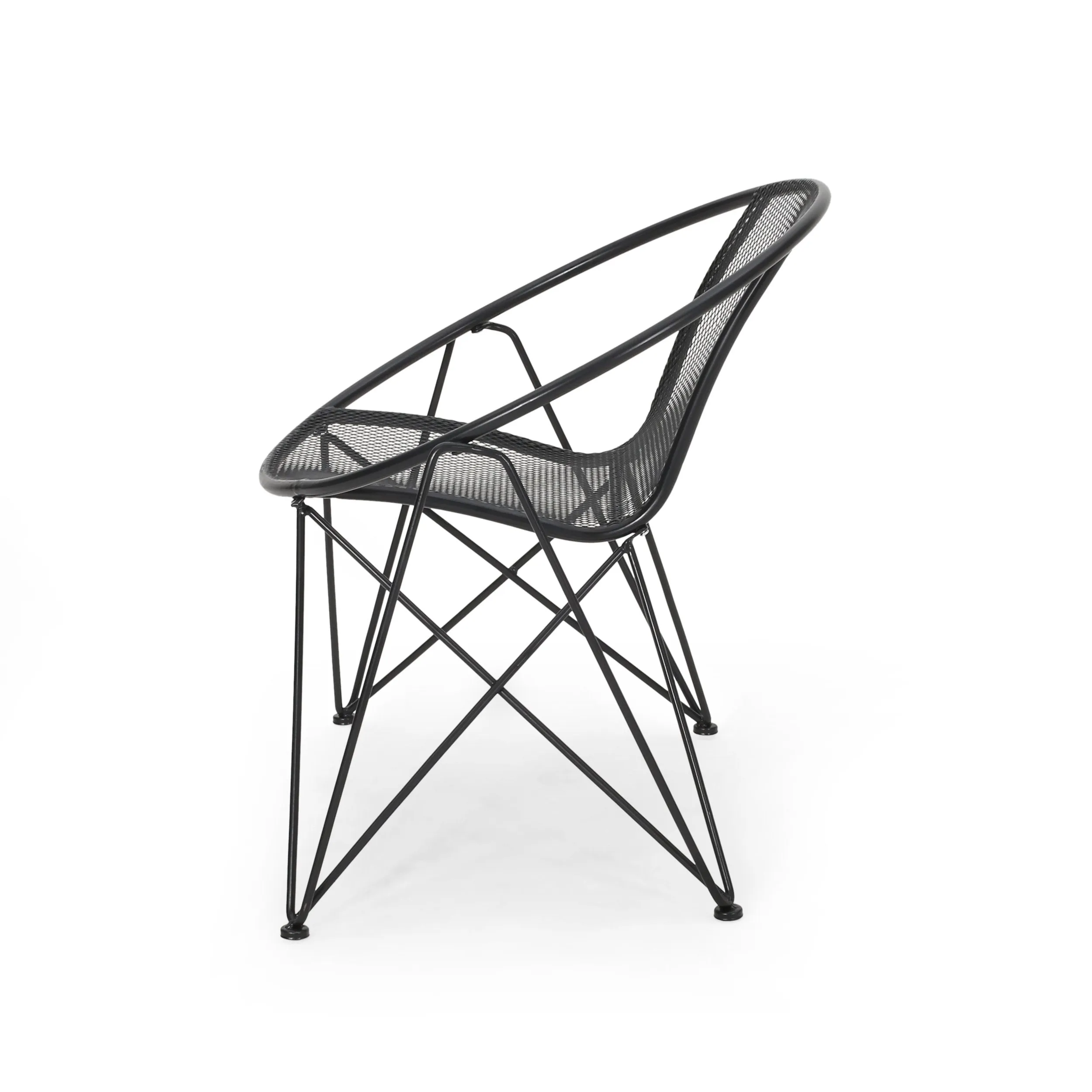 Modern Outdoor Iron Club Chair (Set of 2) - NH243013