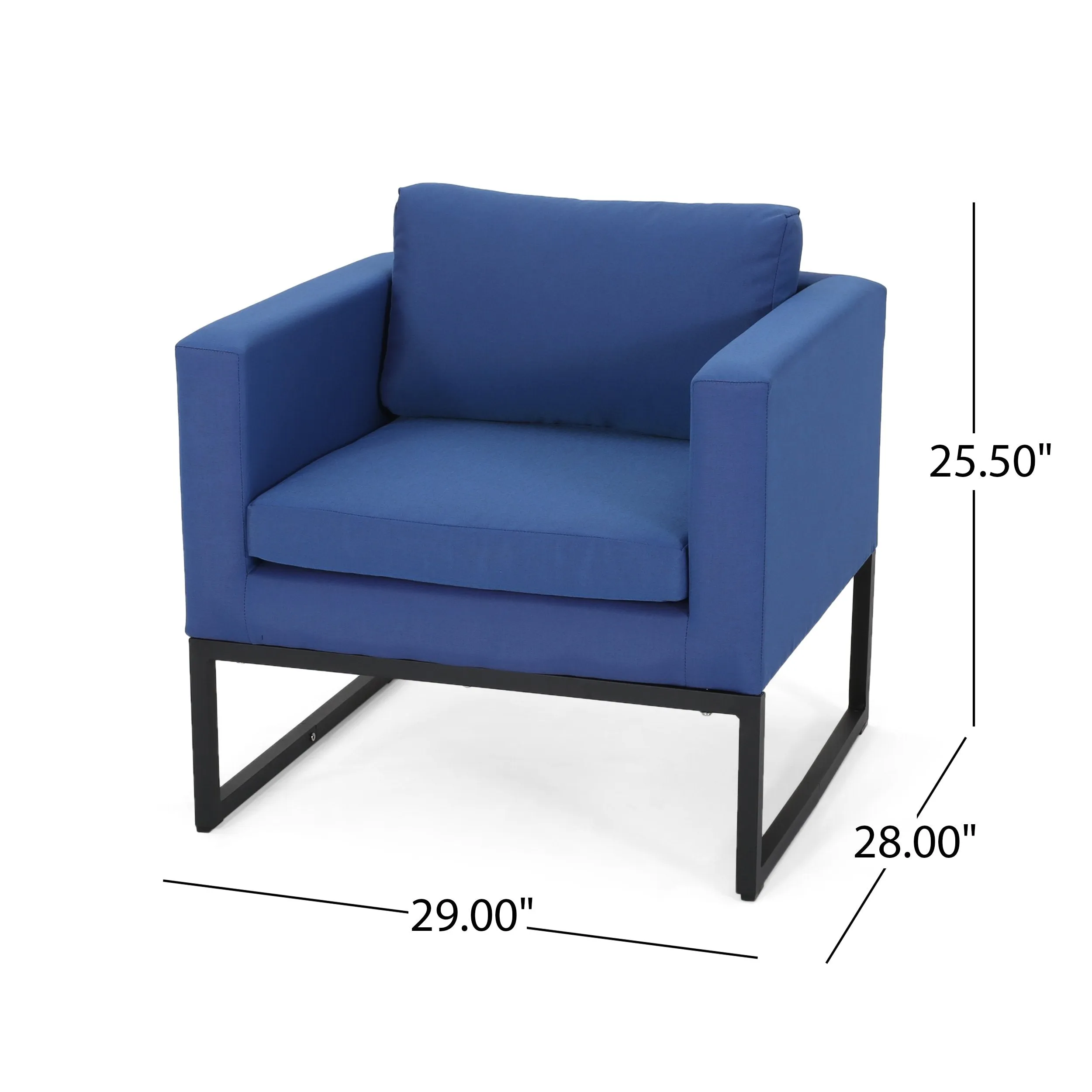 Modern Outdoor Upholstered Club Chair (Set of 2) - NH182013