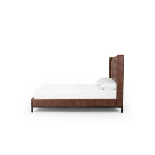 Modern Rustic Tufted Bed