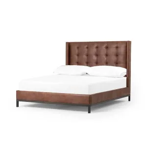 Modern Rustic Tufted Bed bedroom furniture, nightstand