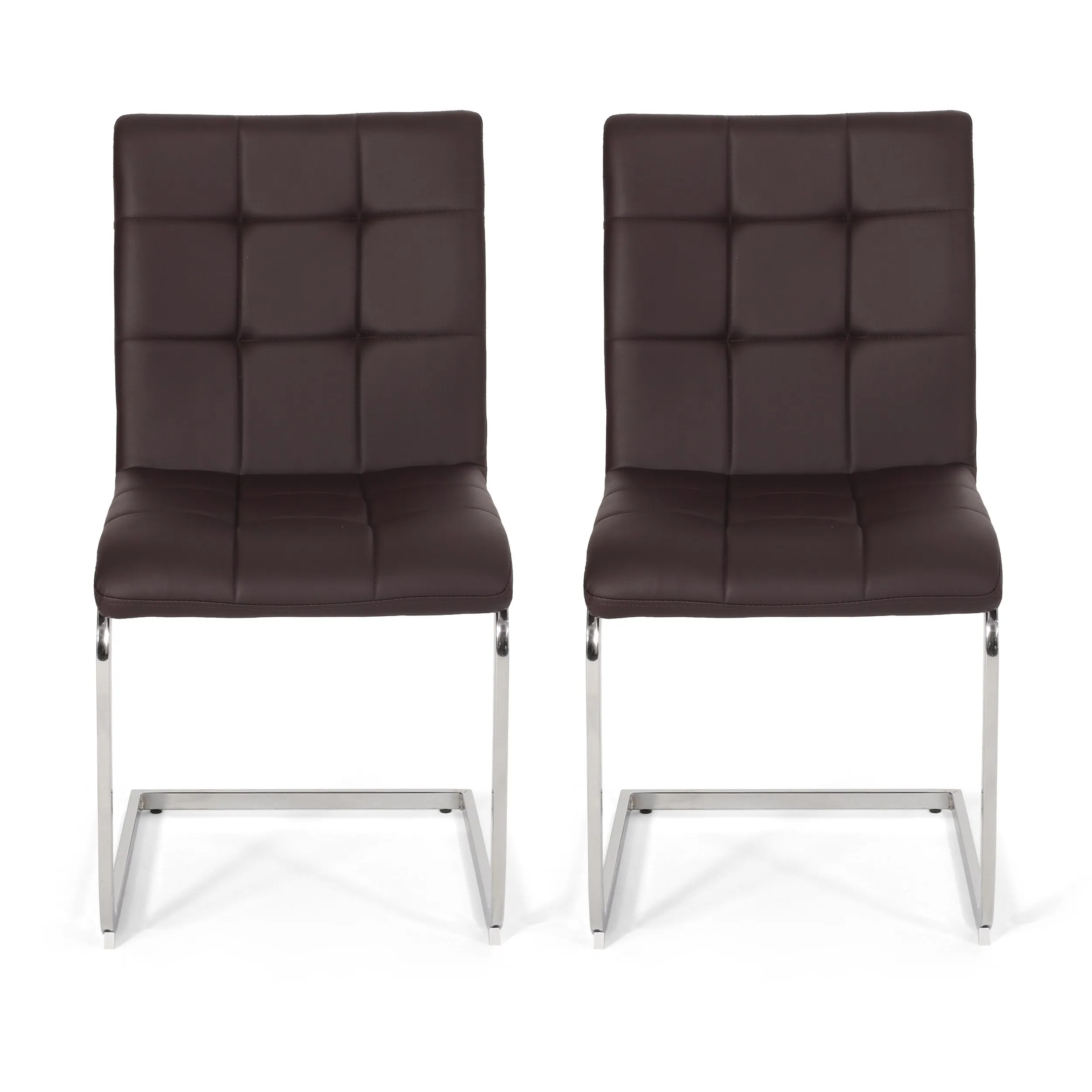 Modern Upholstered Waffle Stitch Dining Chairs, Set of 2 - NH795413 dining table set, 6-piece dining set