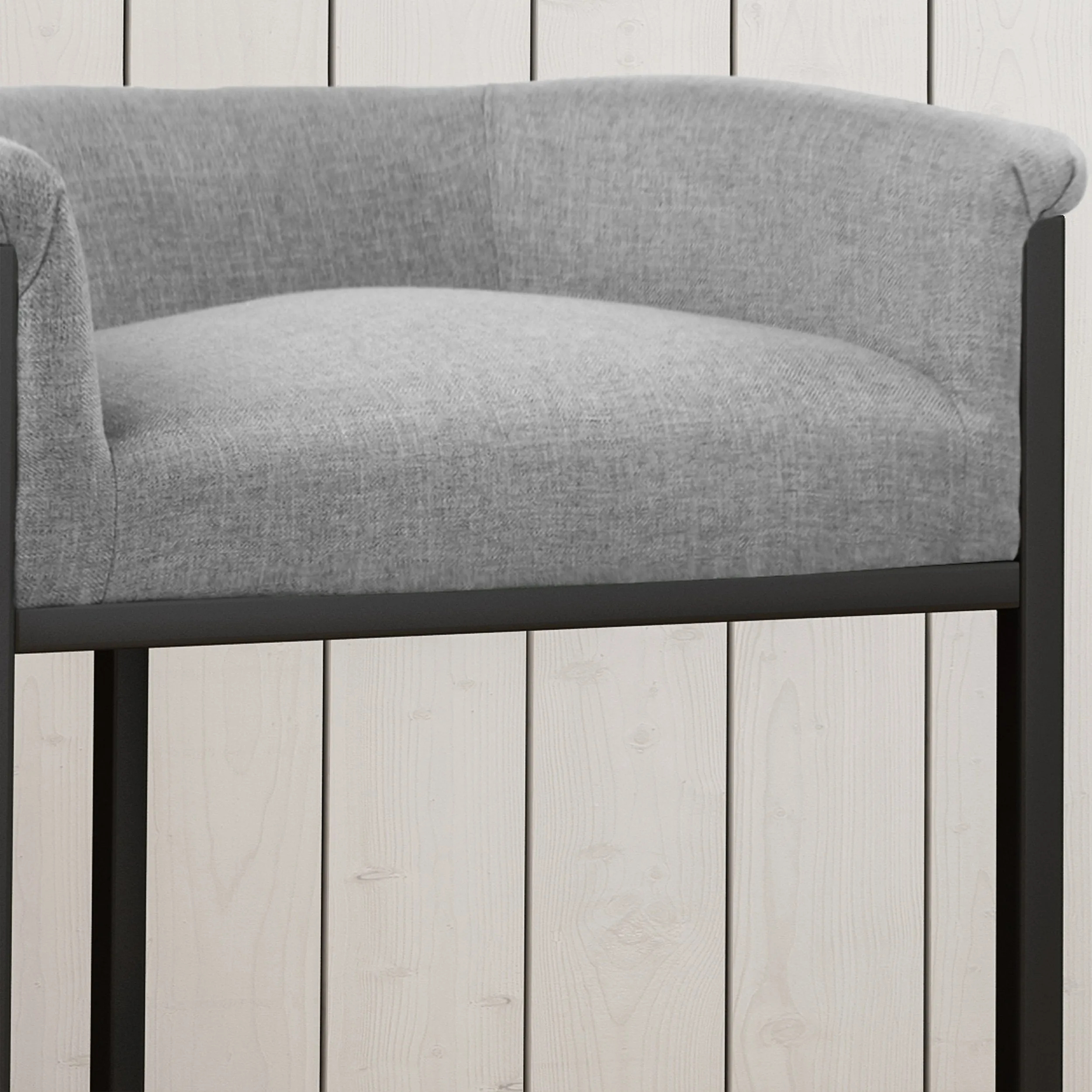 Modern Wide Bucket Upholstered Barstool - NH082603