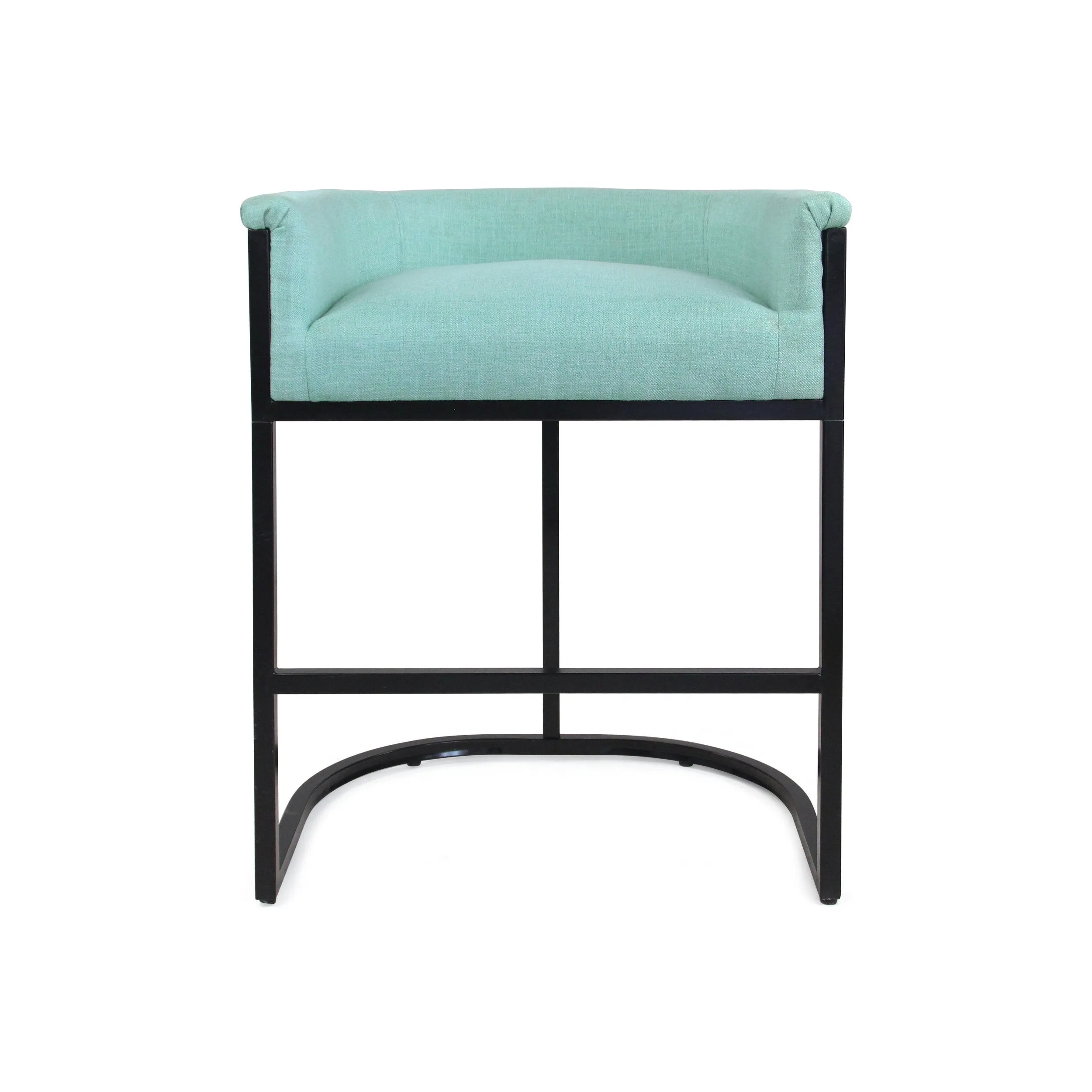 Modern Wide Bucket Upholstered Barstool - NH082603